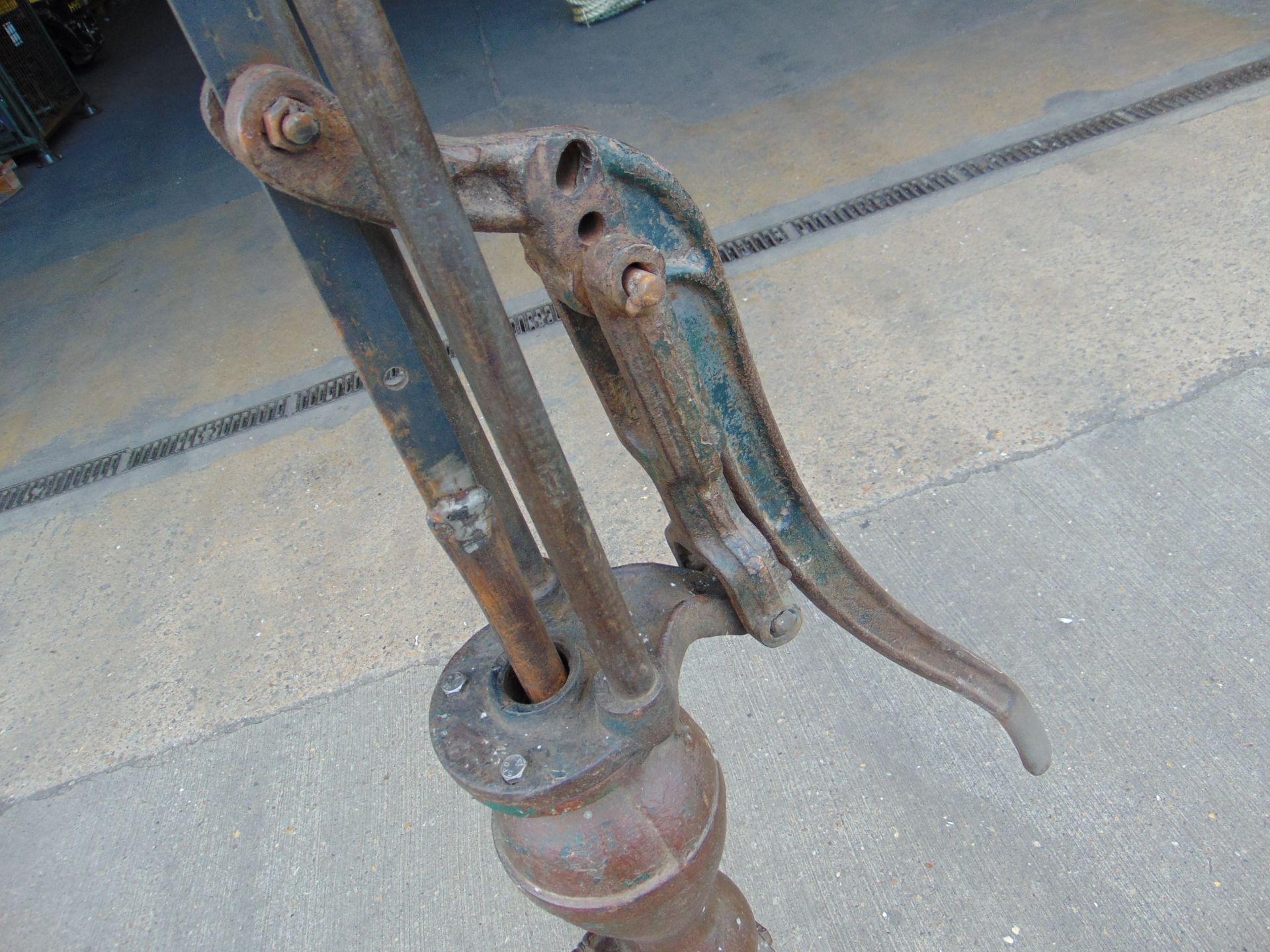Genuine Anitique Full Size Cast Iron Water Pump - Image 3 of 6