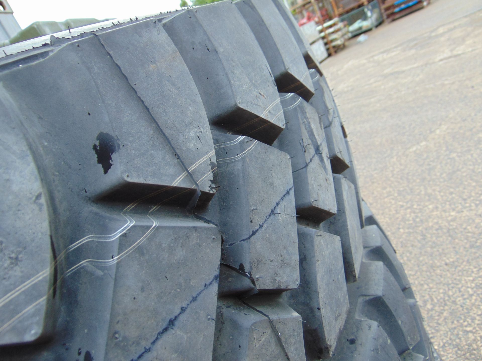 Qty 4 x Goodyear 12.00R20 G388 Unisteel tyres, unused still with bobbles fitted on 8 stud rims - Image 4 of 9