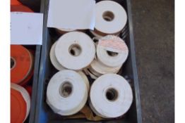 18 x Rolls of White Safety Tape as shown