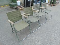 4x Land Rover Camping Chairs