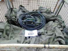 30 x Clansman Antenna Kits and Cable in Canvas Bags shown