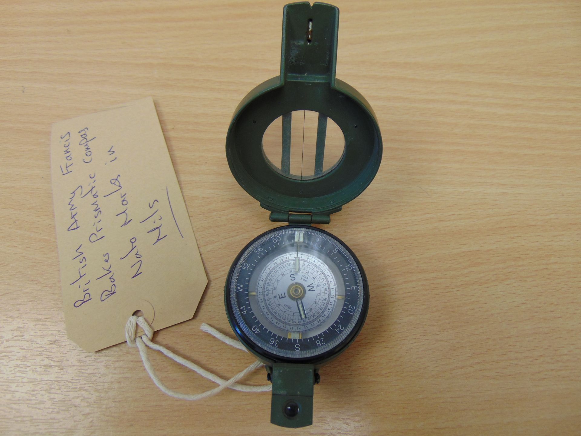 British Army Francis Baker Prismatic Compass Nato marks in mils - Image 3 of 3