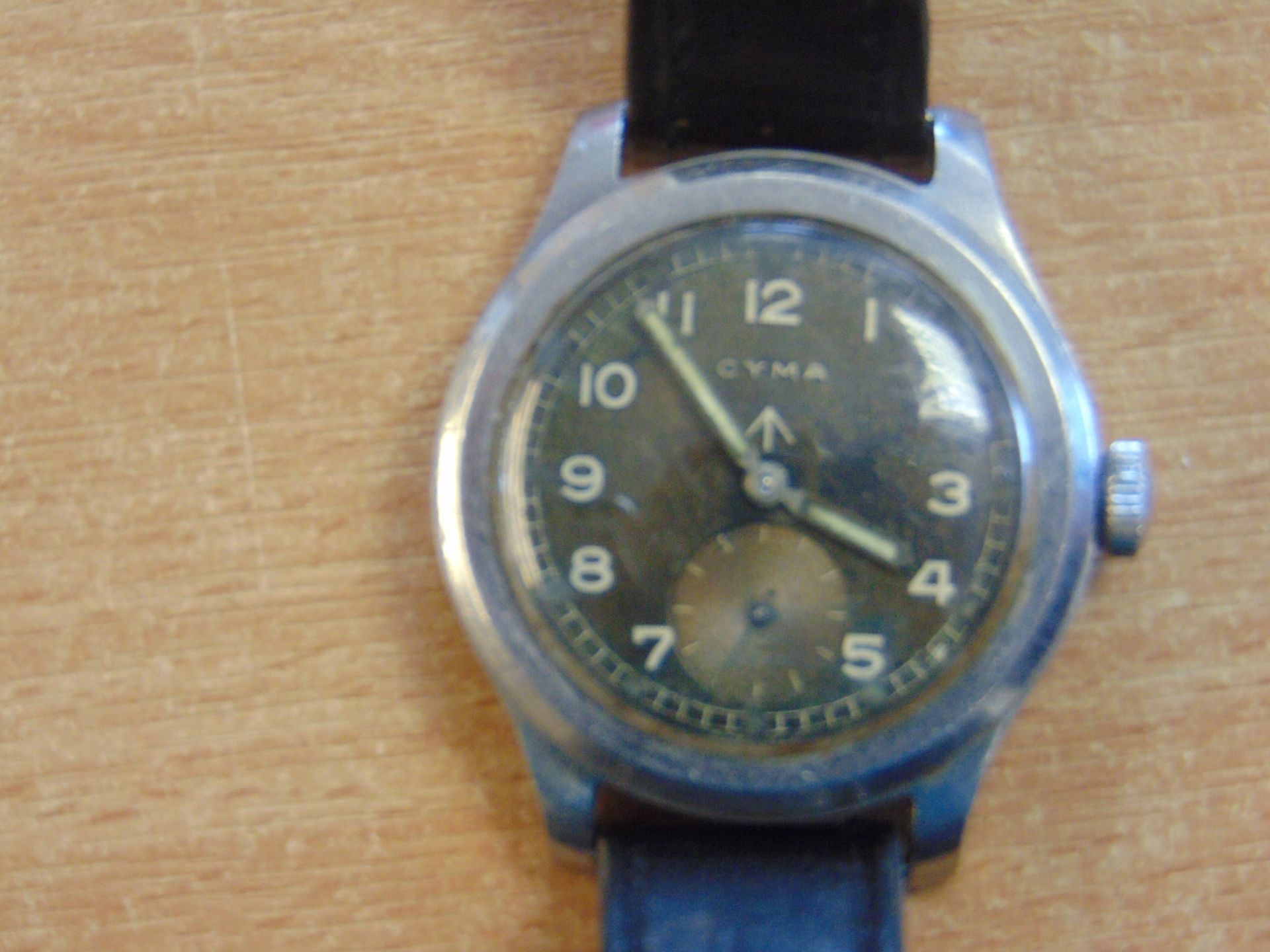 RARE CYMA P26905 WW2 BRITISH MILITARY SERVICE WATCH -ONE OF THE ICONIC DIRTY DOZEN WATCHES - Bild 3 aus 6