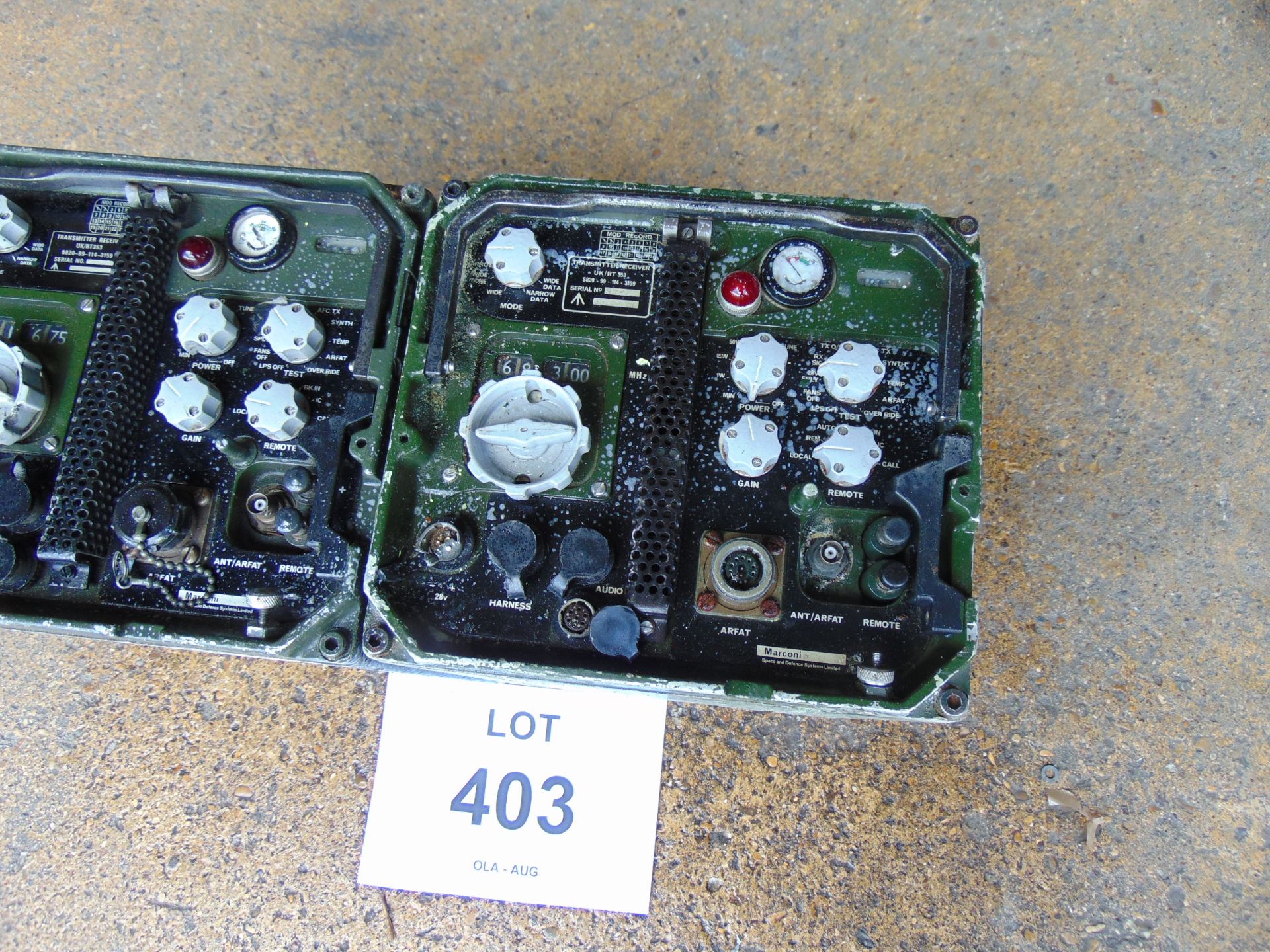 2 x RT 353 Clansman VHF Transmitter Reciever - Bild 4 aus 5