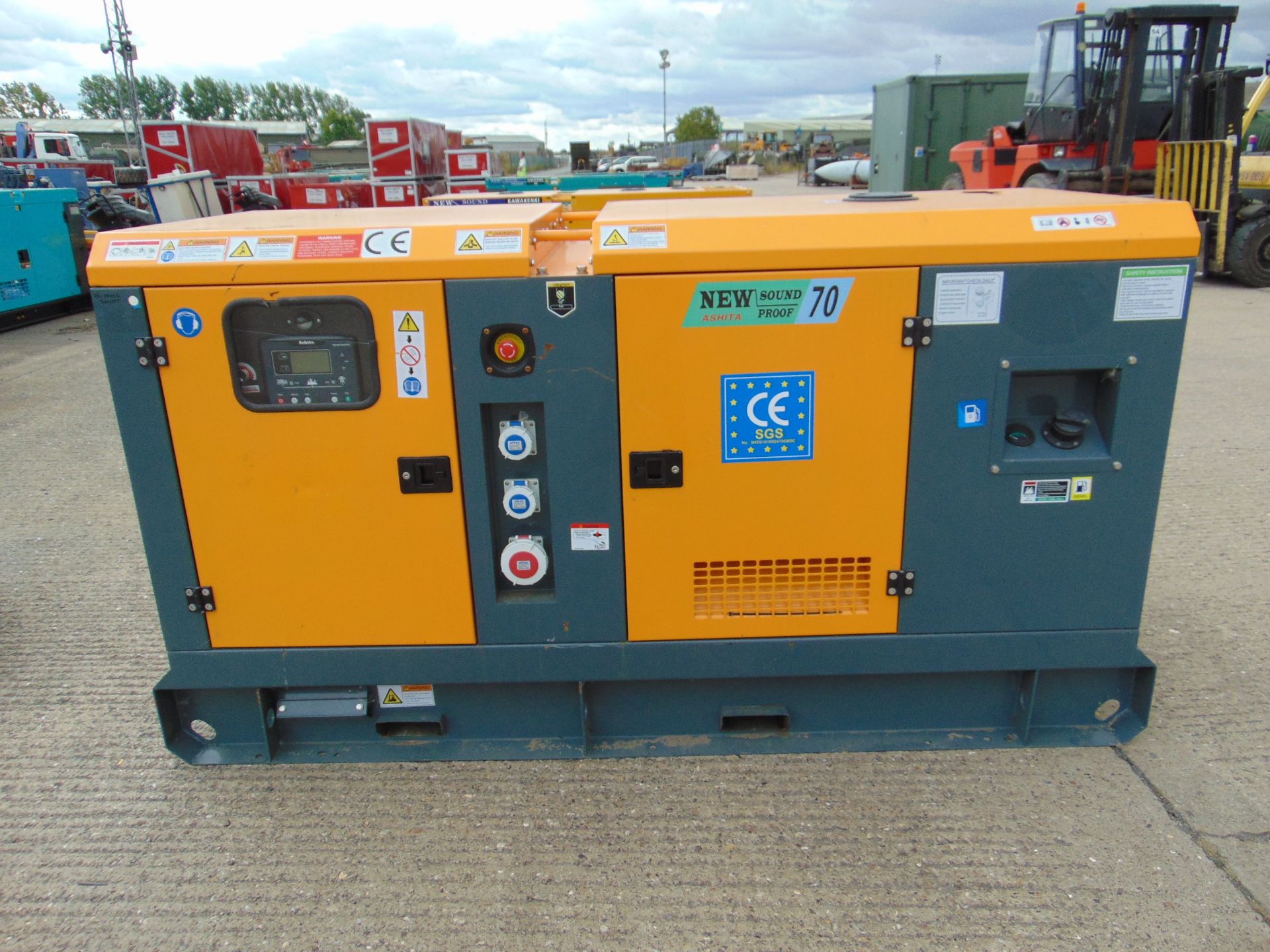 2022 UNISSUED 70 KVA 3 Phase Silent Diesel Generator Set - Image 4 of 16