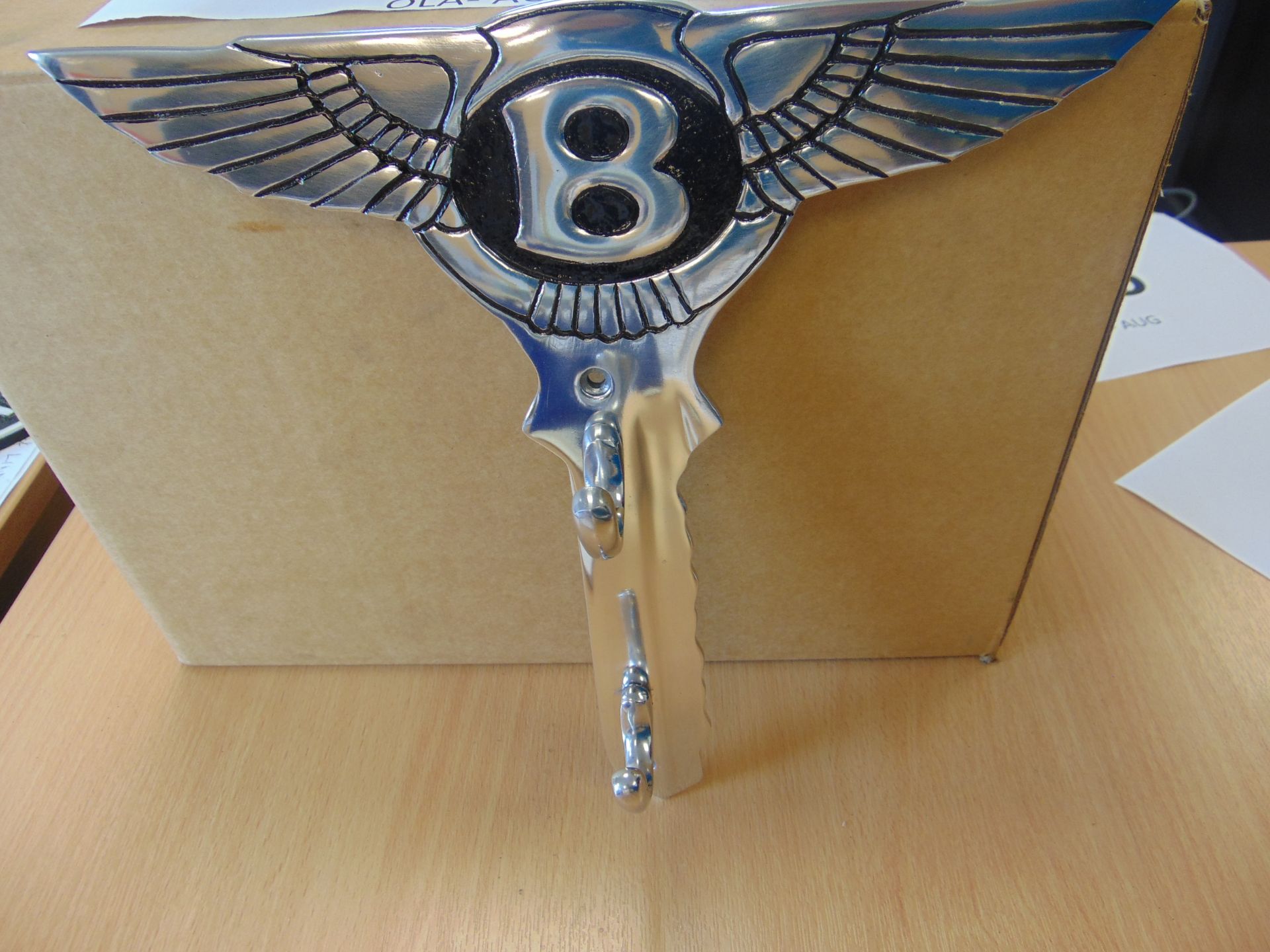 CAST ALUMINIUM BENTLEY DOUBLE COAT HOOK - Image 3 of 4