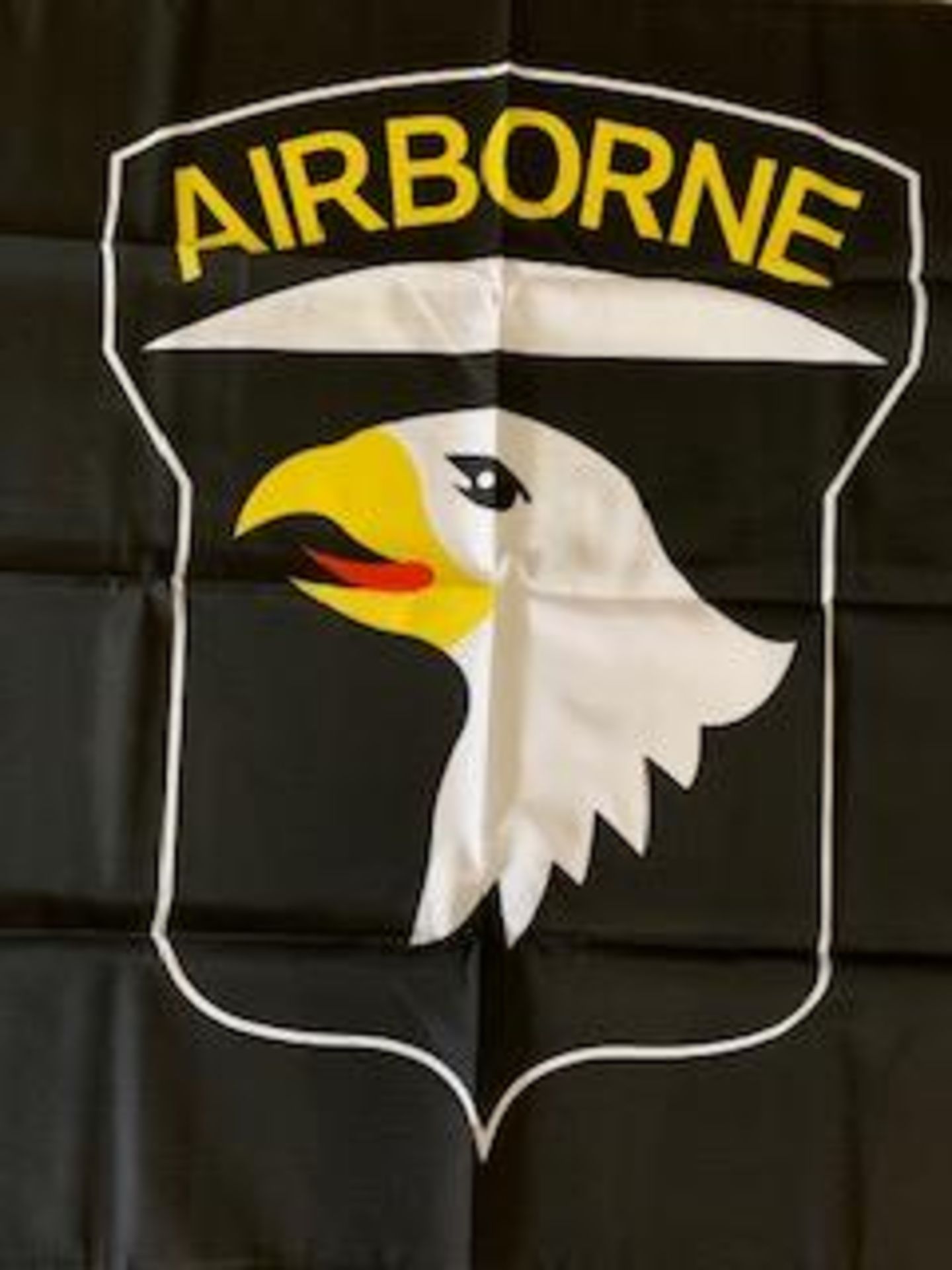 FLAG 101ST AIRBORNE - BLACK - 5FT X 3 FT - WITH METAL EYELETS - Image 4 of 7