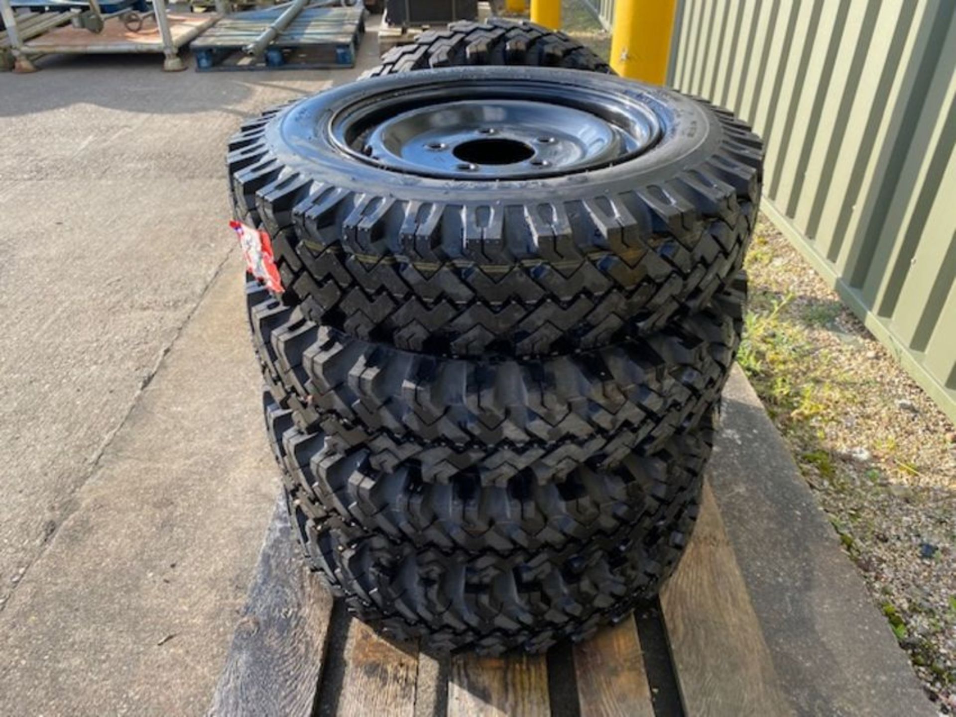 5 x Lassa 6.00x16, 6 ply rating tyres unused on 5 stud trailer rims - Image 2 of 10