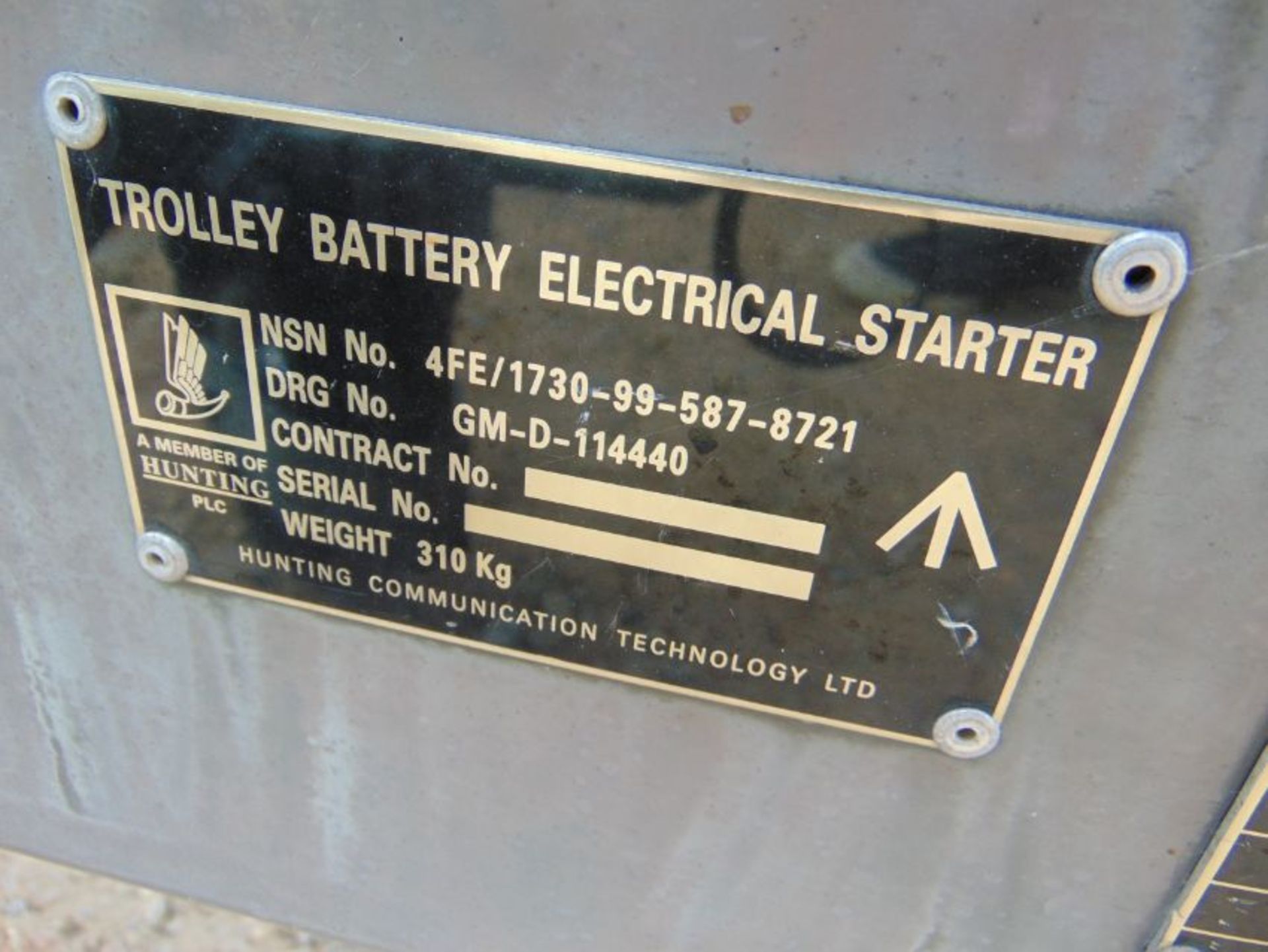 Battery Electrical Starter Trolley c/w Batteries and Cables - Image 7 of 7