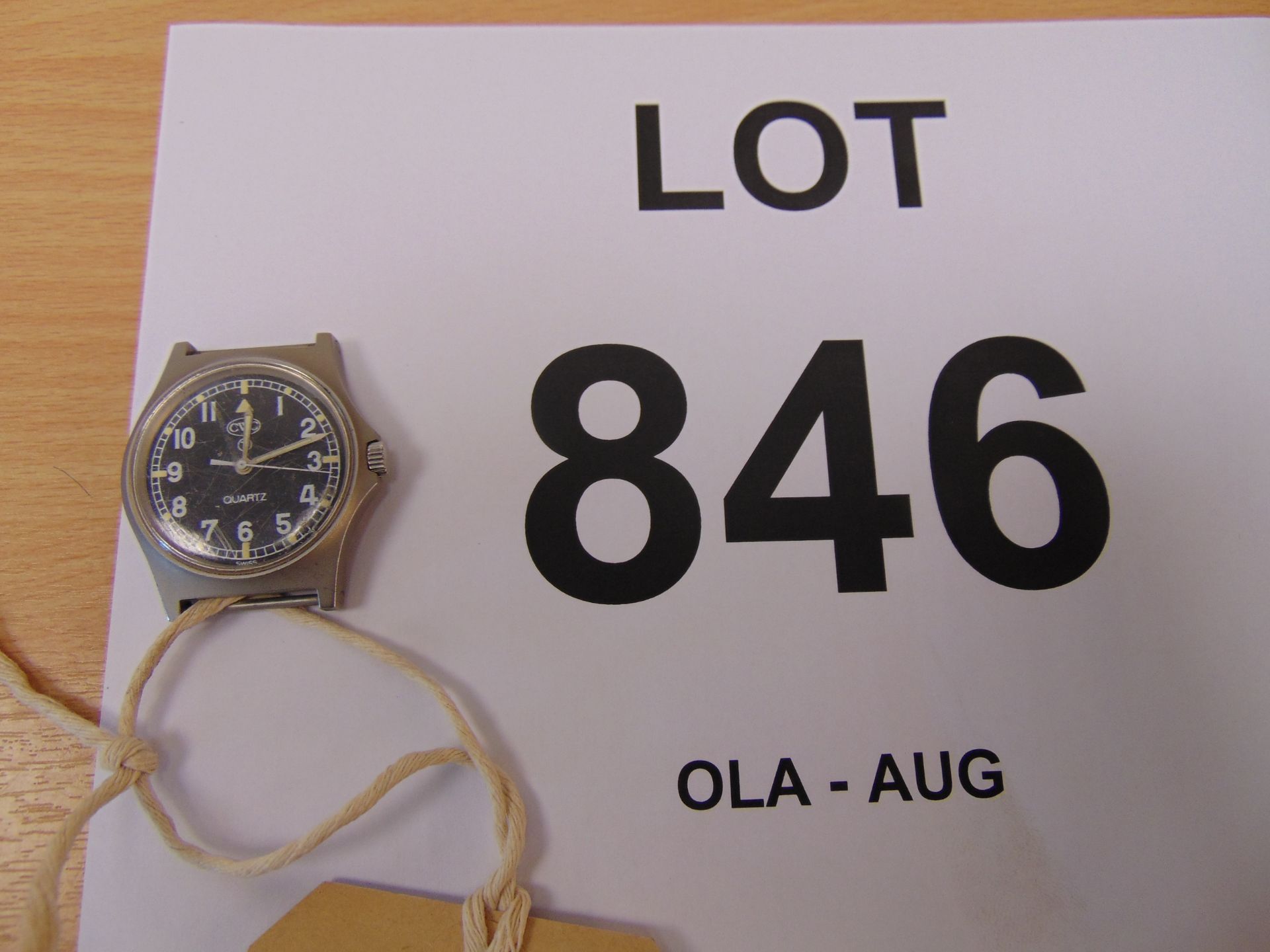 Rare CWC 0552 R.Navy / Marines issue service watch FAT Boy Case Nato Number, Date 1985 - Image 4 of 5