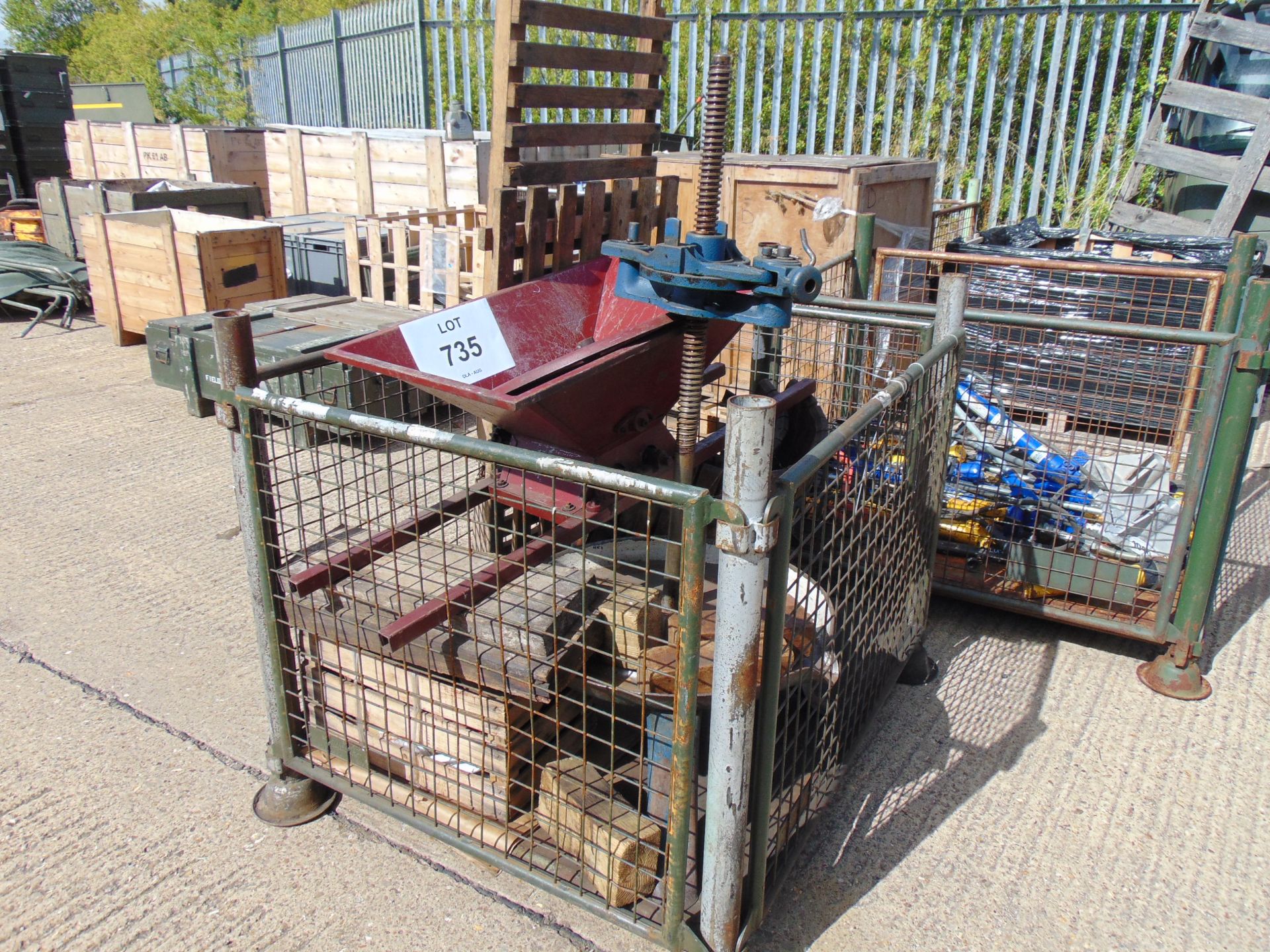 Very Unusual Apple Press for Pressing Apples Fruit Etc. and Making Juice, Cider etc - Image 5 of 6