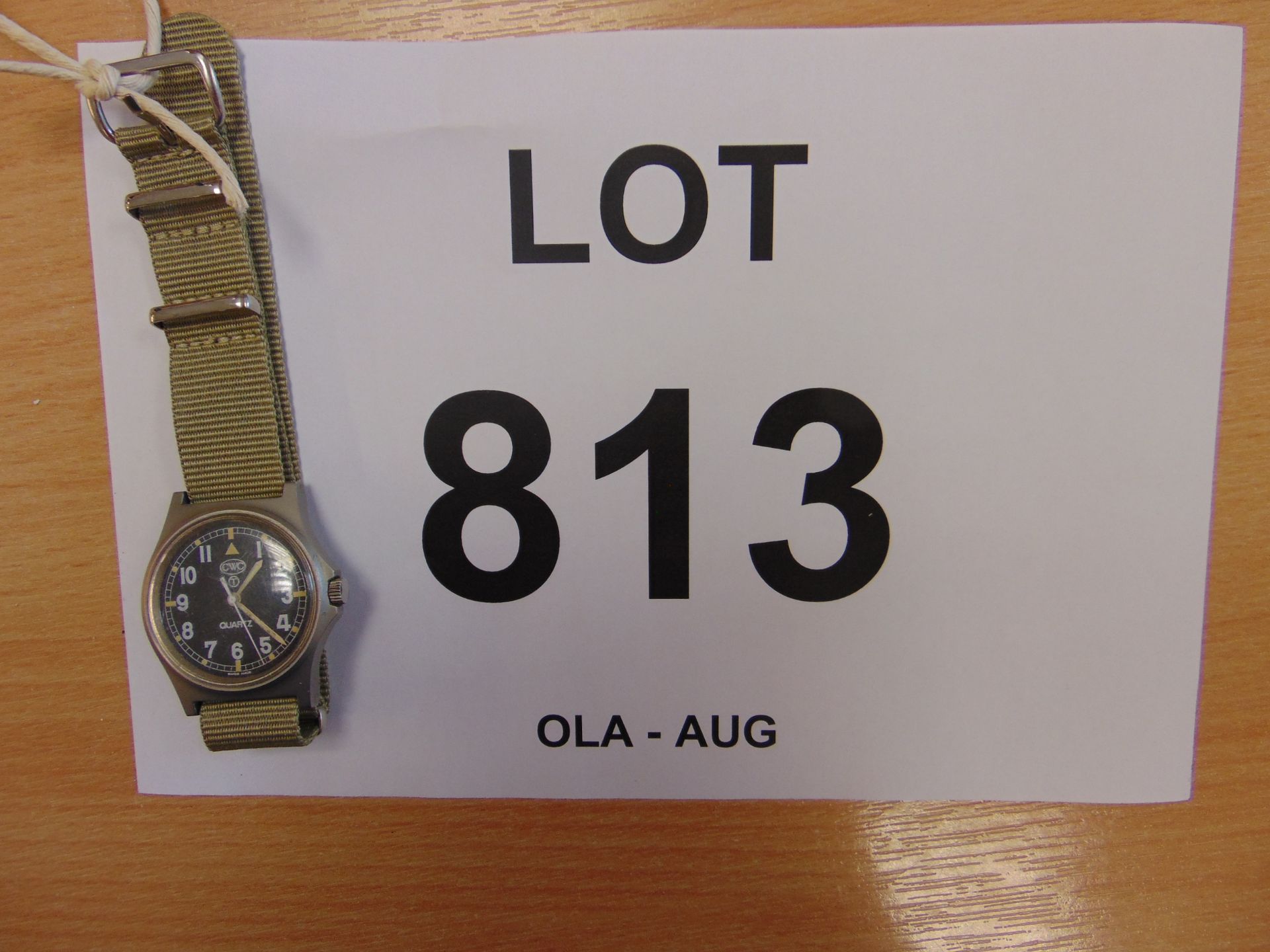 CWC W10 BRITISH ARMY SERVICE WATCH NATO MARKS DATE 1991 * GULF WAR 1* - Image 8 of 8