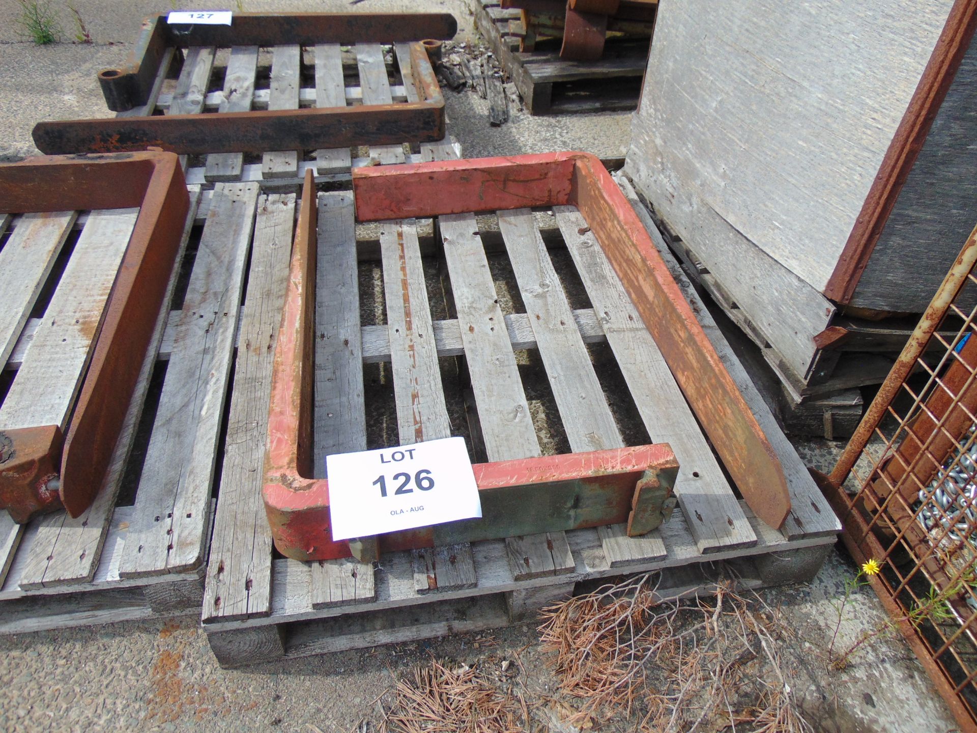 1 x Pair of Forklift Tynes as shown - Bild 2 aus 3