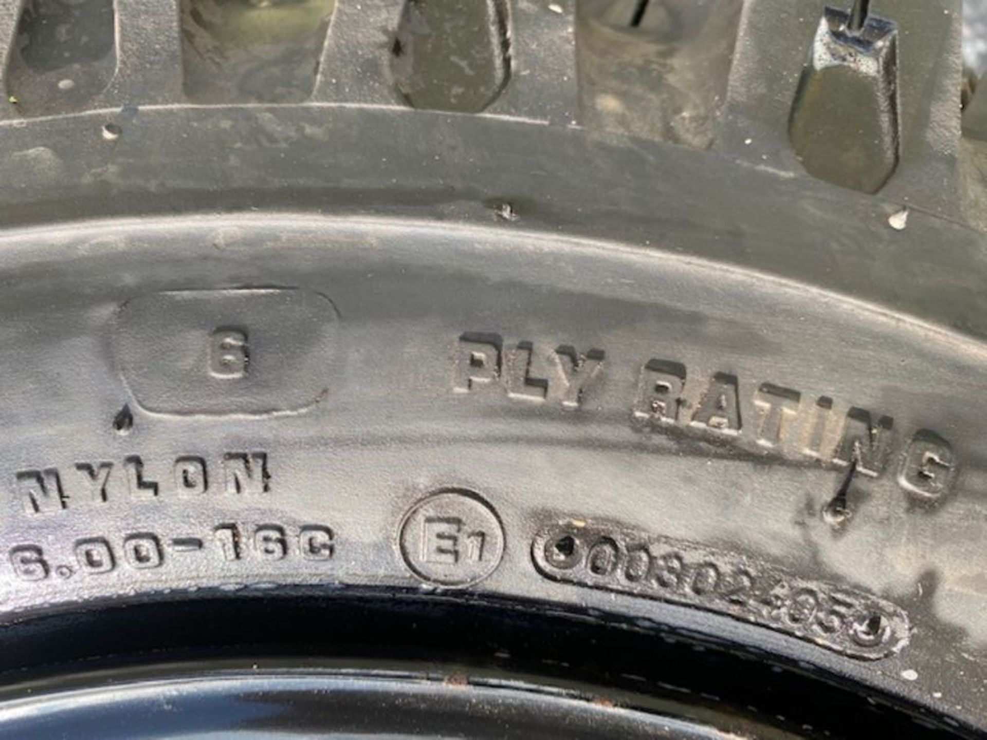 5 x Lassa 6.00x16, 6 ply rating tyres unused on 5 stud trailer rims - Image 10 of 10