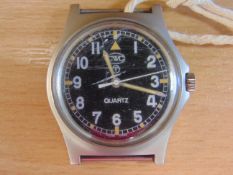 CWC W10 BRITISH ARMY SERVICE WATCH NATO MARKS DATE 2006 WATER RESISTANT TO 5ATM