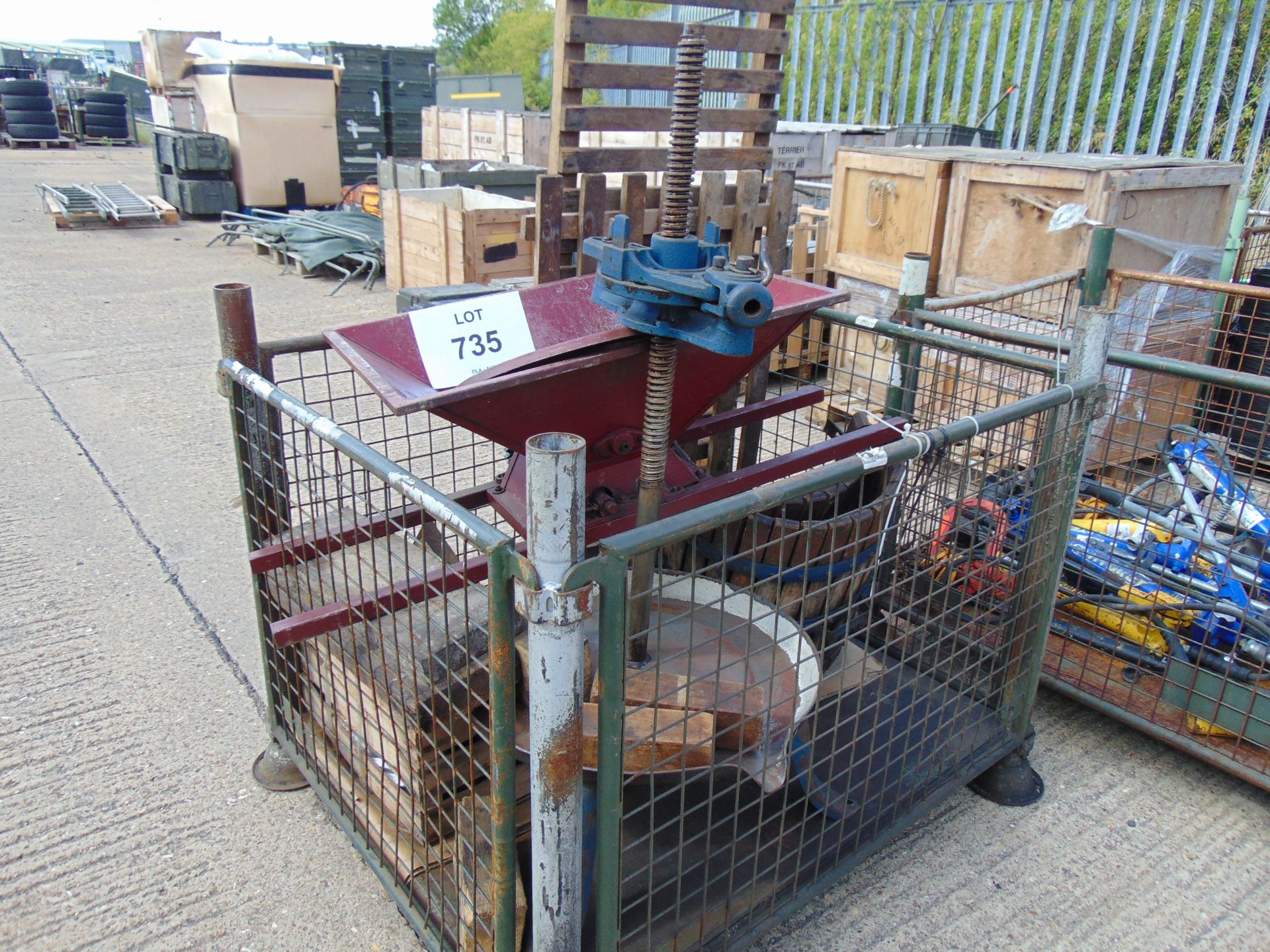 Very Unusual Apple Press for Pressing Apples Fruit Etc. and Making Juice, Cider etc - Image 2 of 6