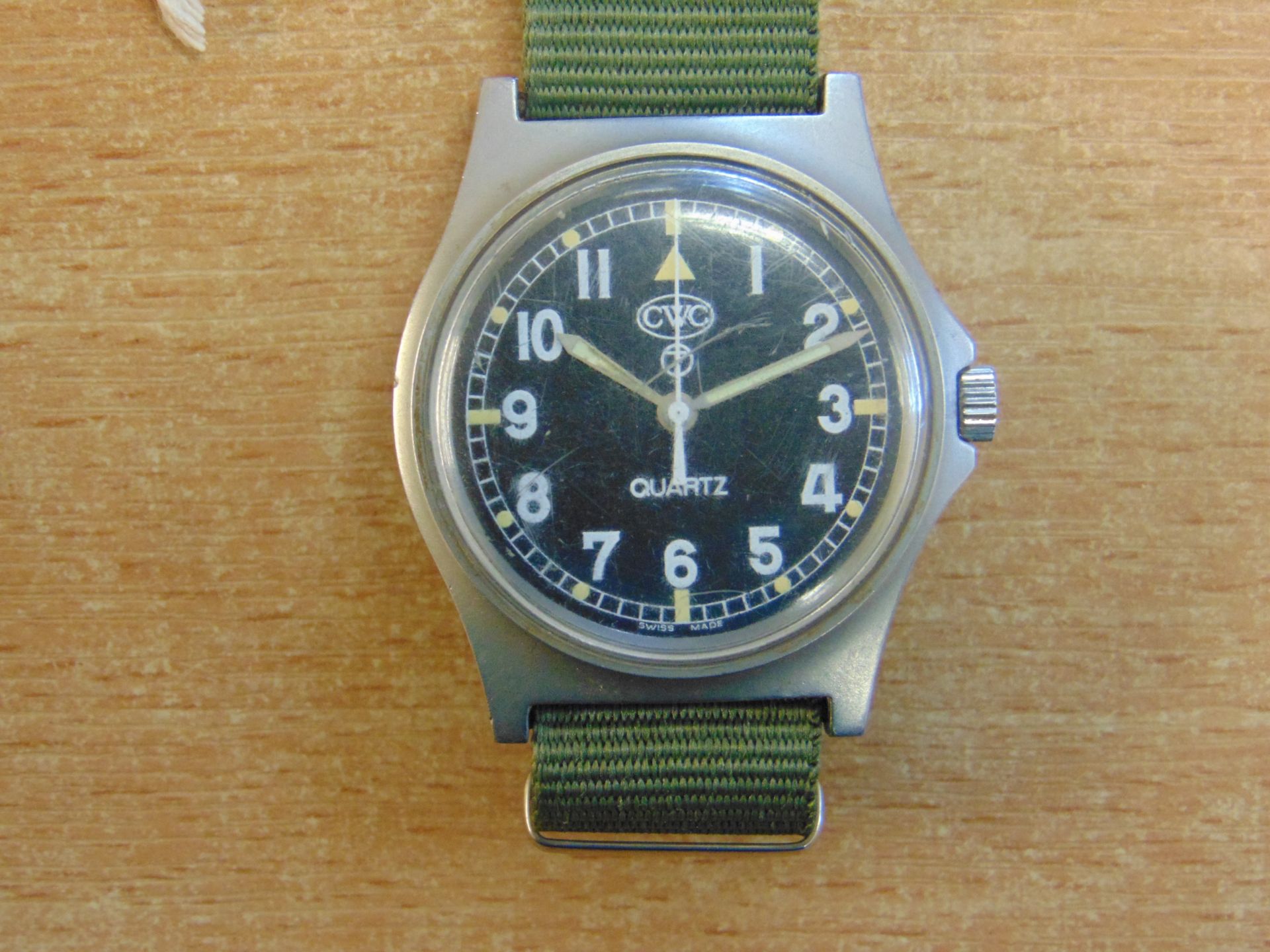 CWC W10 BRITISH ARMY SERVICE WATCH NATO MARKS DATE 2005 WATER RESISTANT TO 5 ATM - Bild 4 aus 8