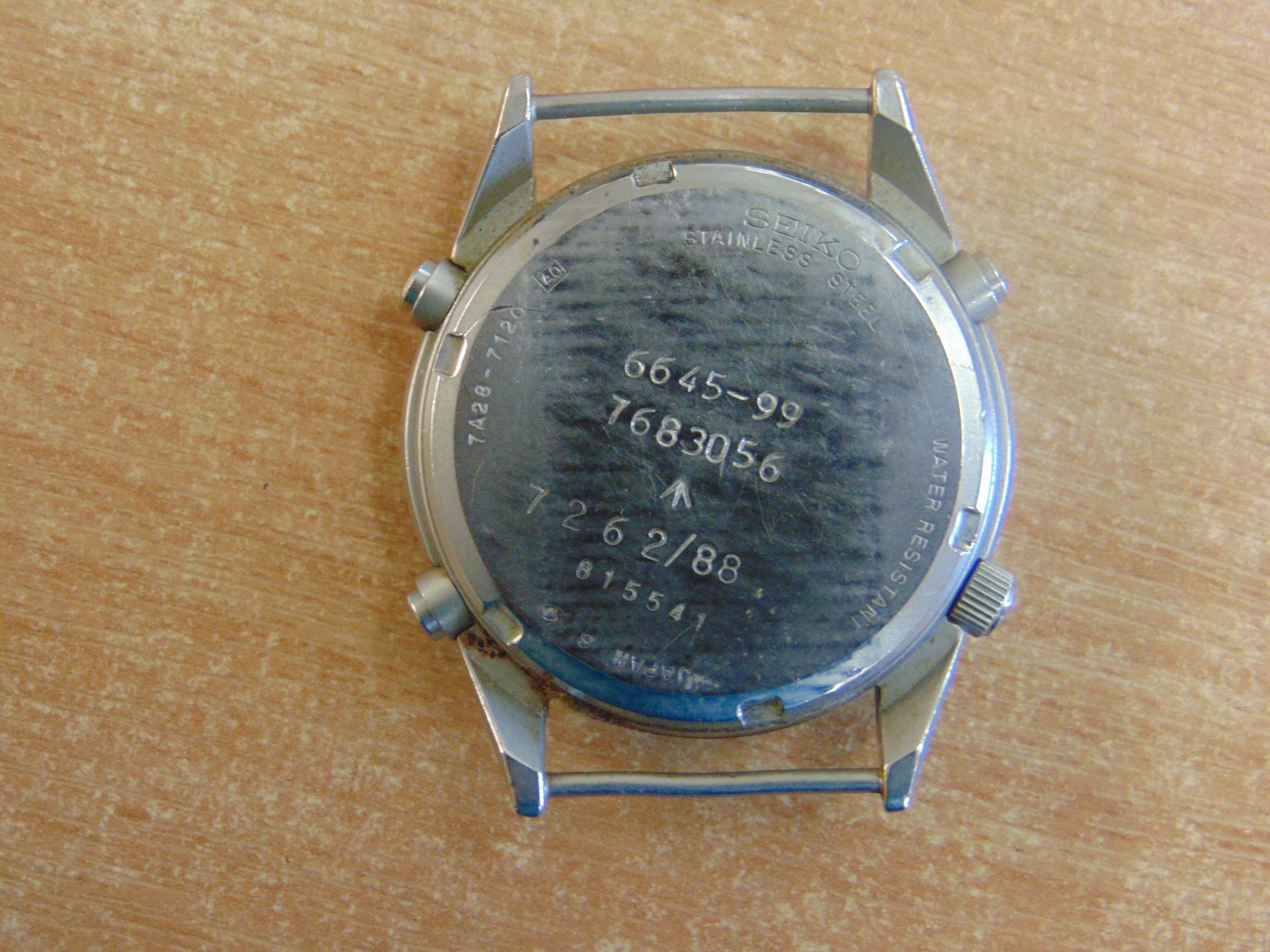 SEIKO GEN I PILOTS CHRONO NATO MARKS RAF HARRIER FORCE ISSUE DATE 1988 - CHIP IN GLASS - Bild 7 aus 8