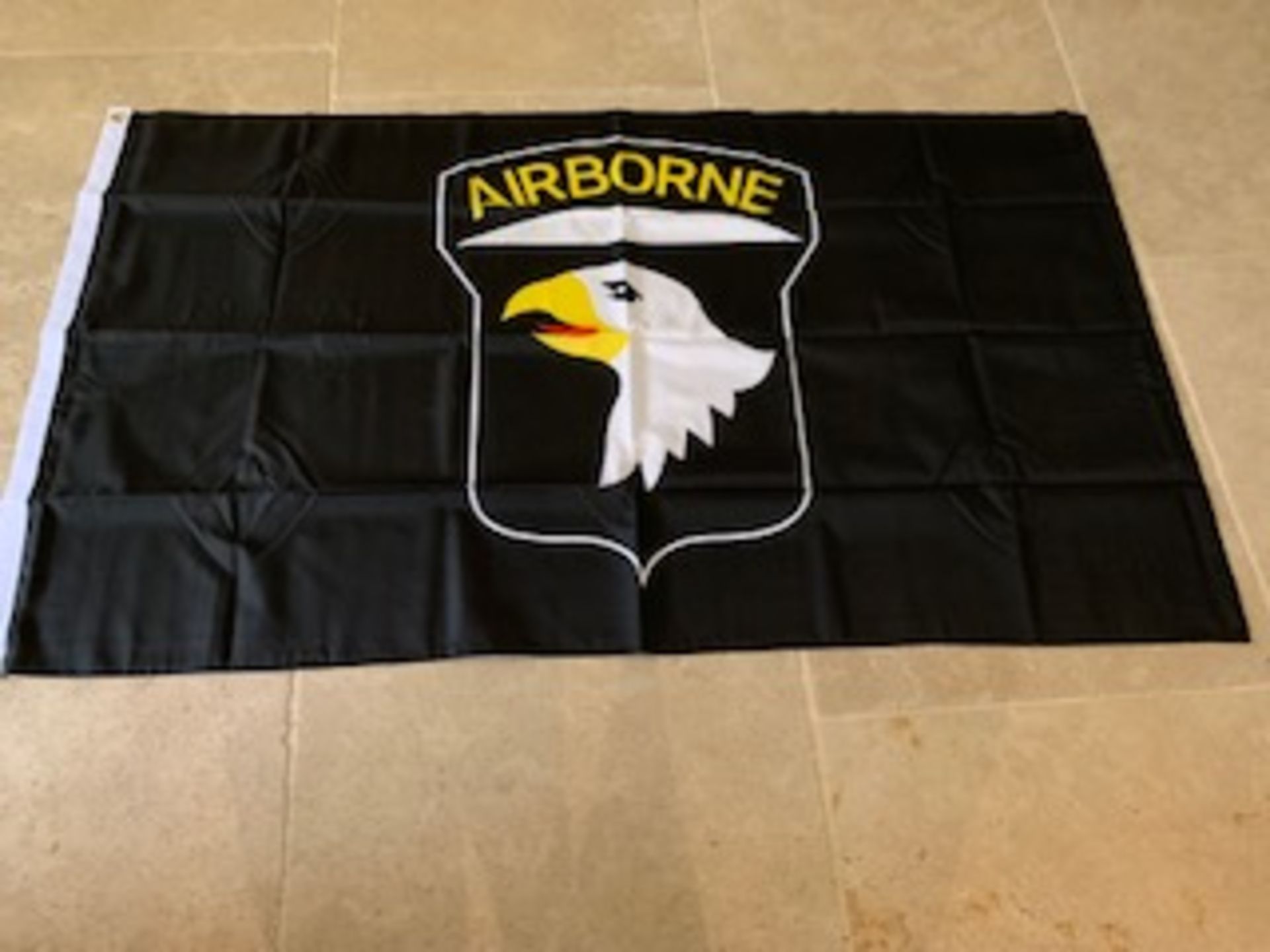 FLAG 101ST AIRBORNE - BLACK - 5FT X 3 FT - WITH METAL EYELETS - Image 6 of 7