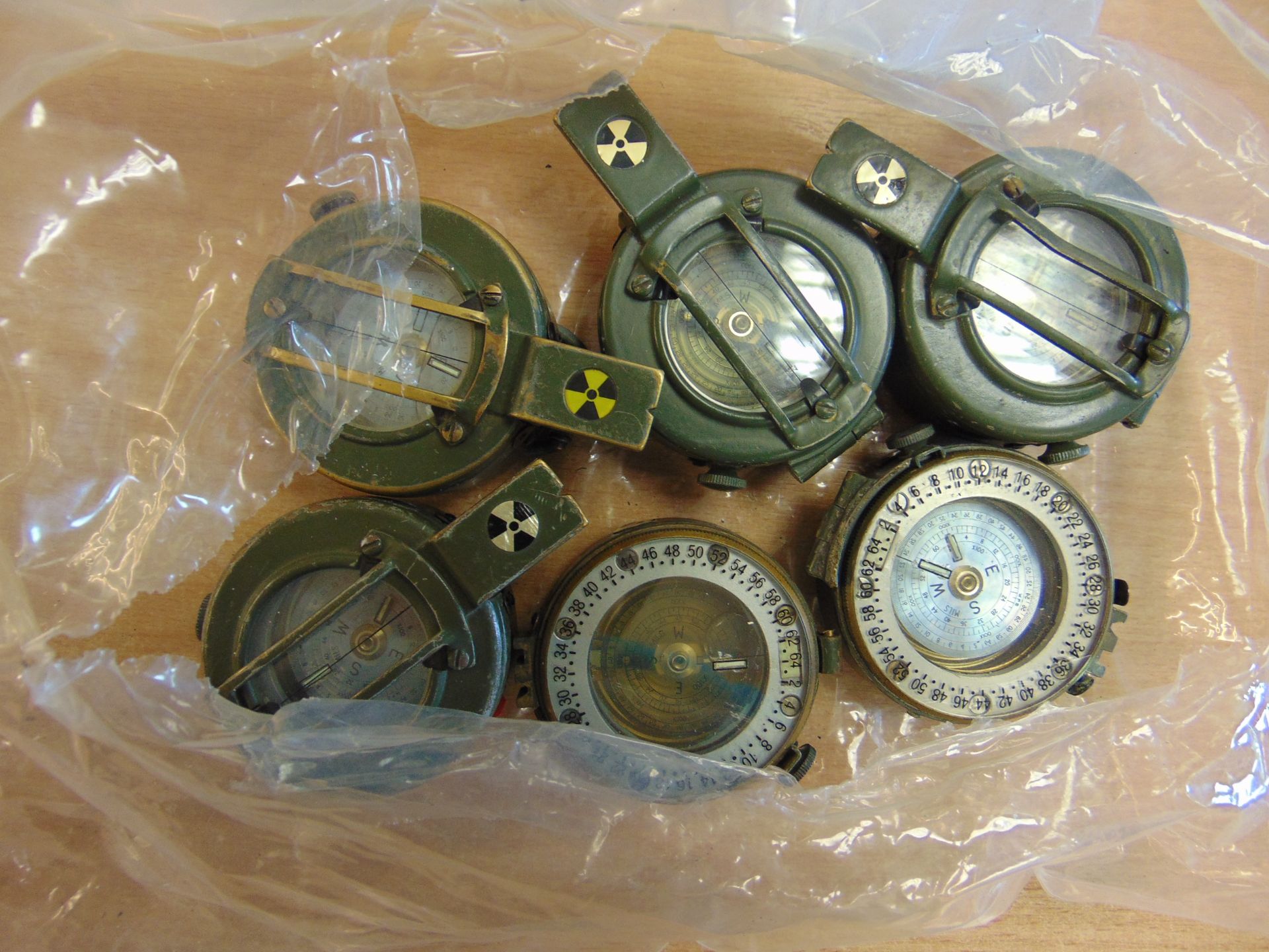 6X STANLEY LONDON PRISMATIC COMPASS NATO MARKS BRITISH ARMY - Image 4 of 4