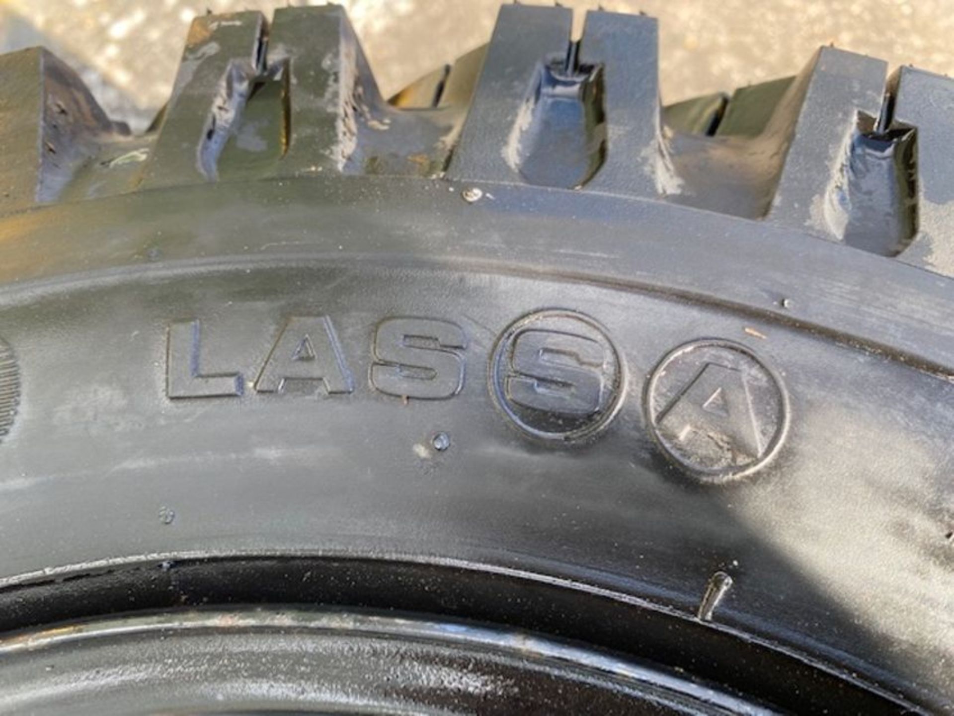 5 x Lassa 6.00x16, 6 ply rating tyres unused on 5 stud trailer rims - Image 8 of 10