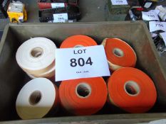 20 ROLLS OF NEW UNISSUED RED AND WHITE MINE MARKER TAPE