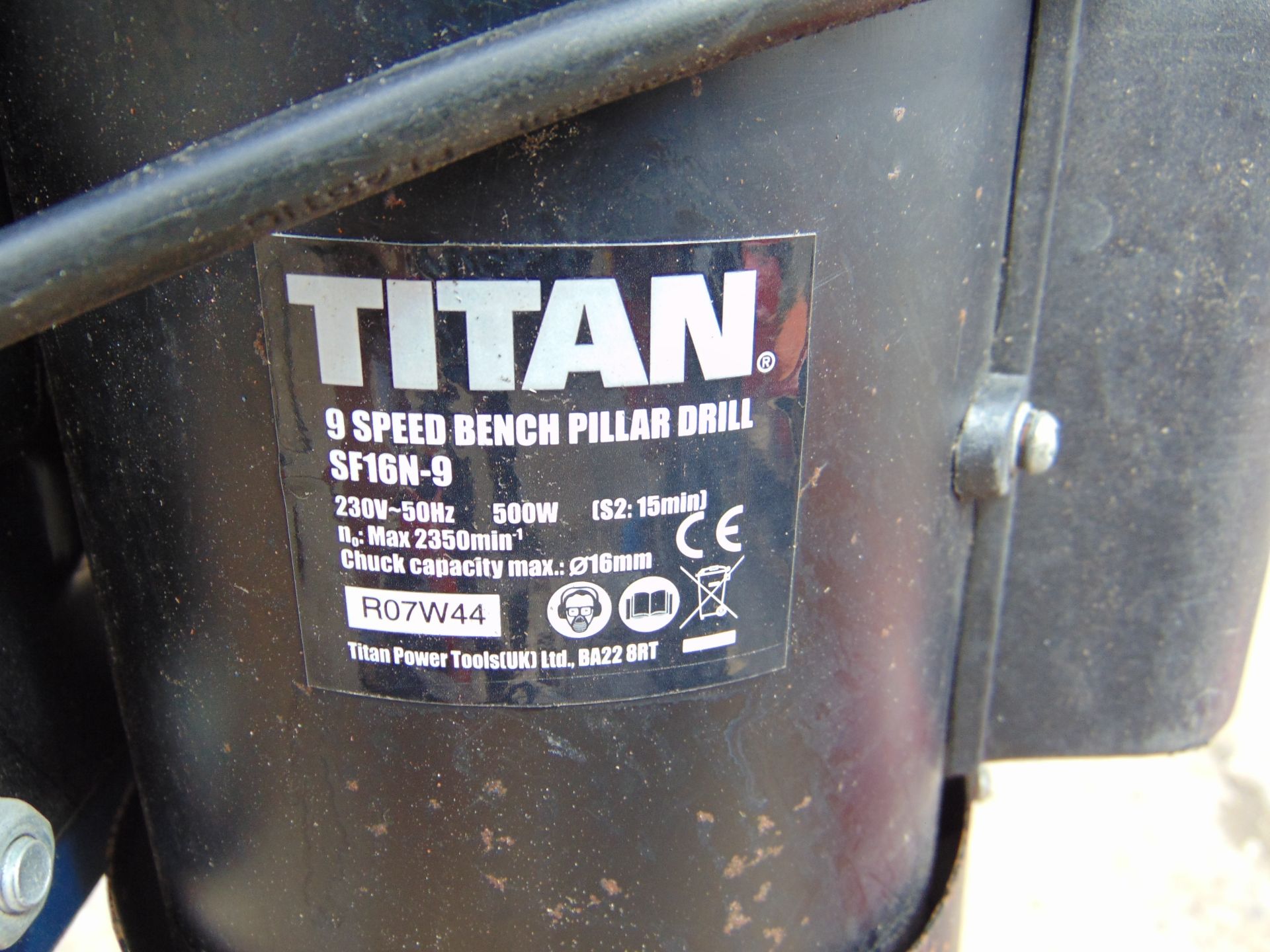 Titan 9 Speed Bench Pillar Drill - Image 5 of 5