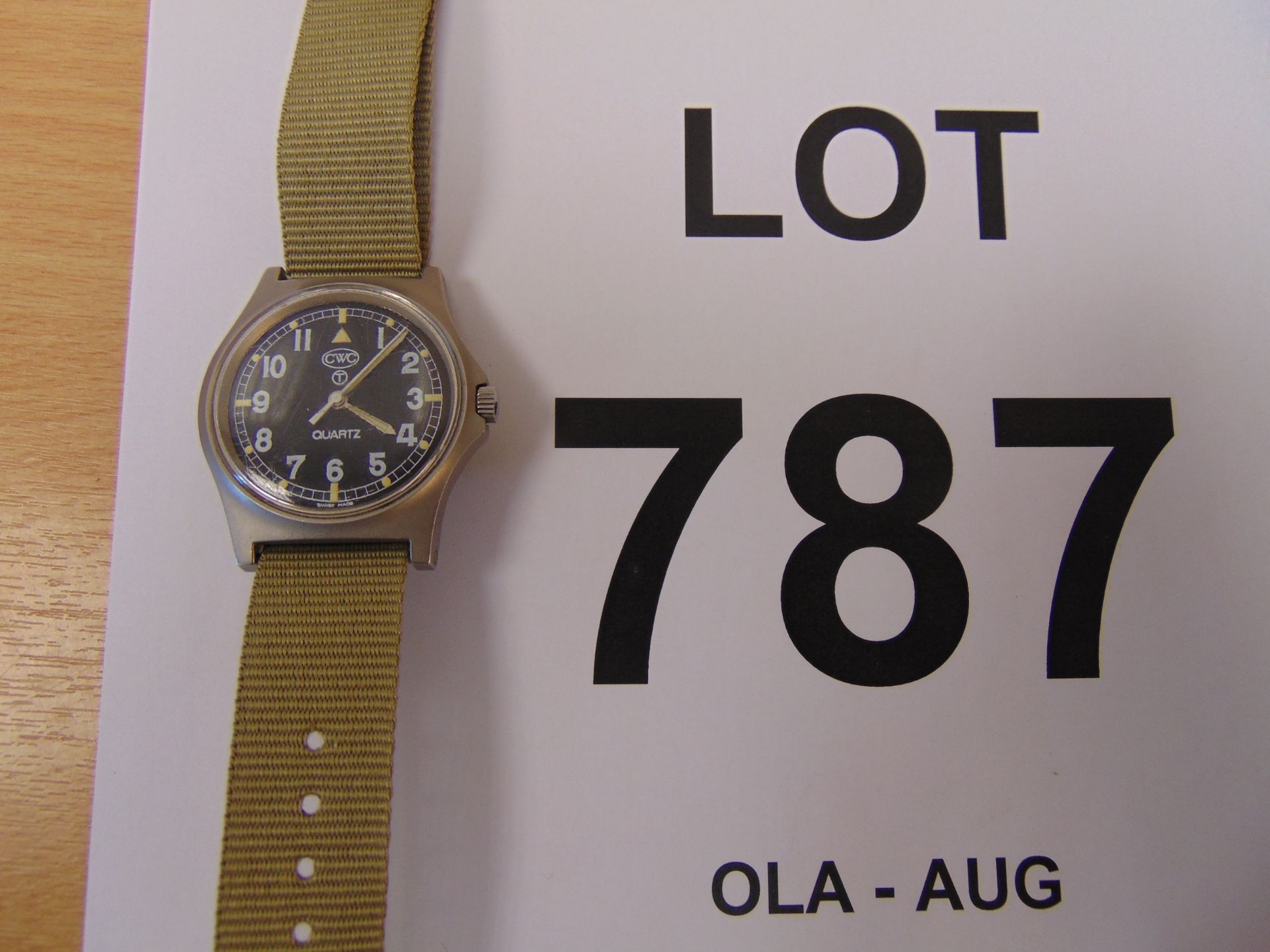 CWC 0555 R.Marines issue service watch nato marks date 1995, New batt/strap - Bild 4 aus 4