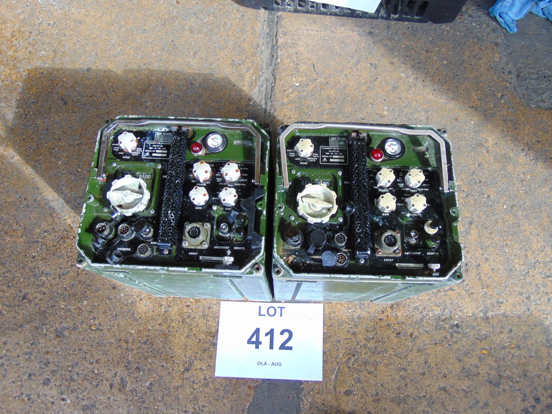 2 x Clansman RT353 VHF Transmitter Receivers