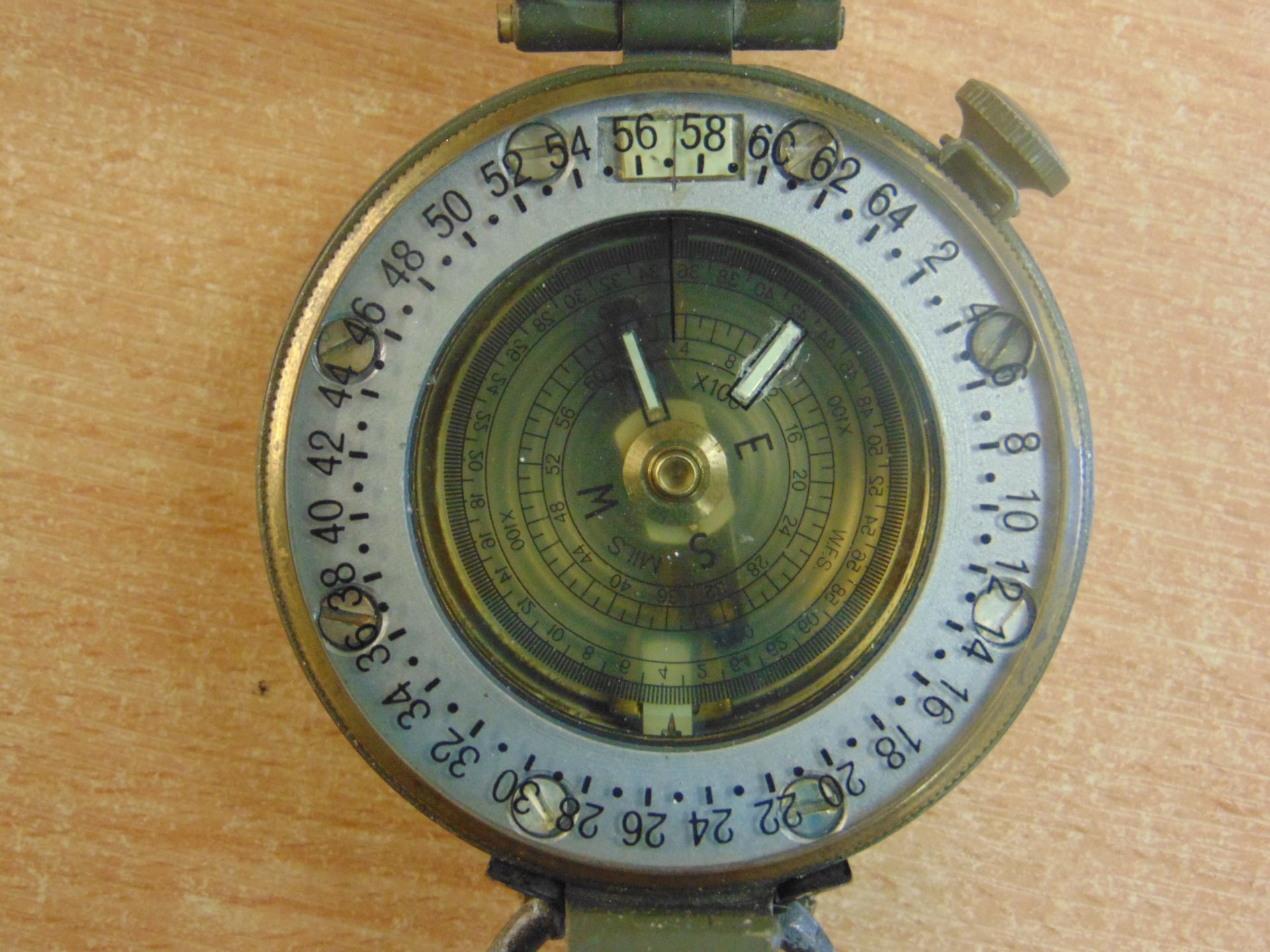 STANLEY LONDON BRITISH ARMY PRISMATIC COMPASS NATO MARKS IN MILS - Image 4 of 7