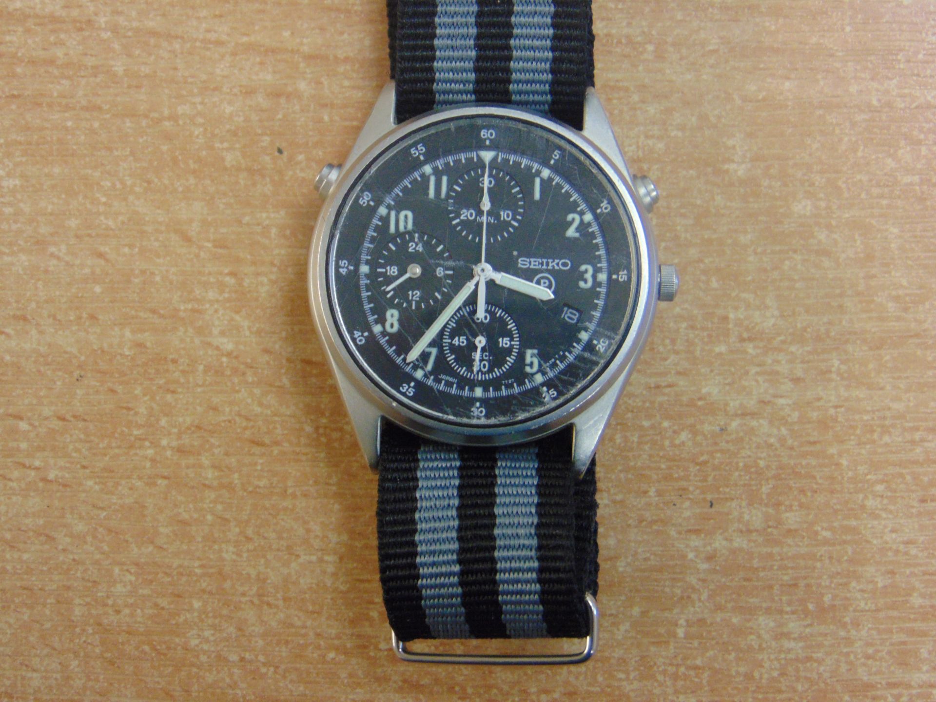 SEIKO GEN 2 PILOTS CHRONO RAF TORNADO FORCE ISSUE NATO MARKS DATE 1995 - Bild 2 aus 8