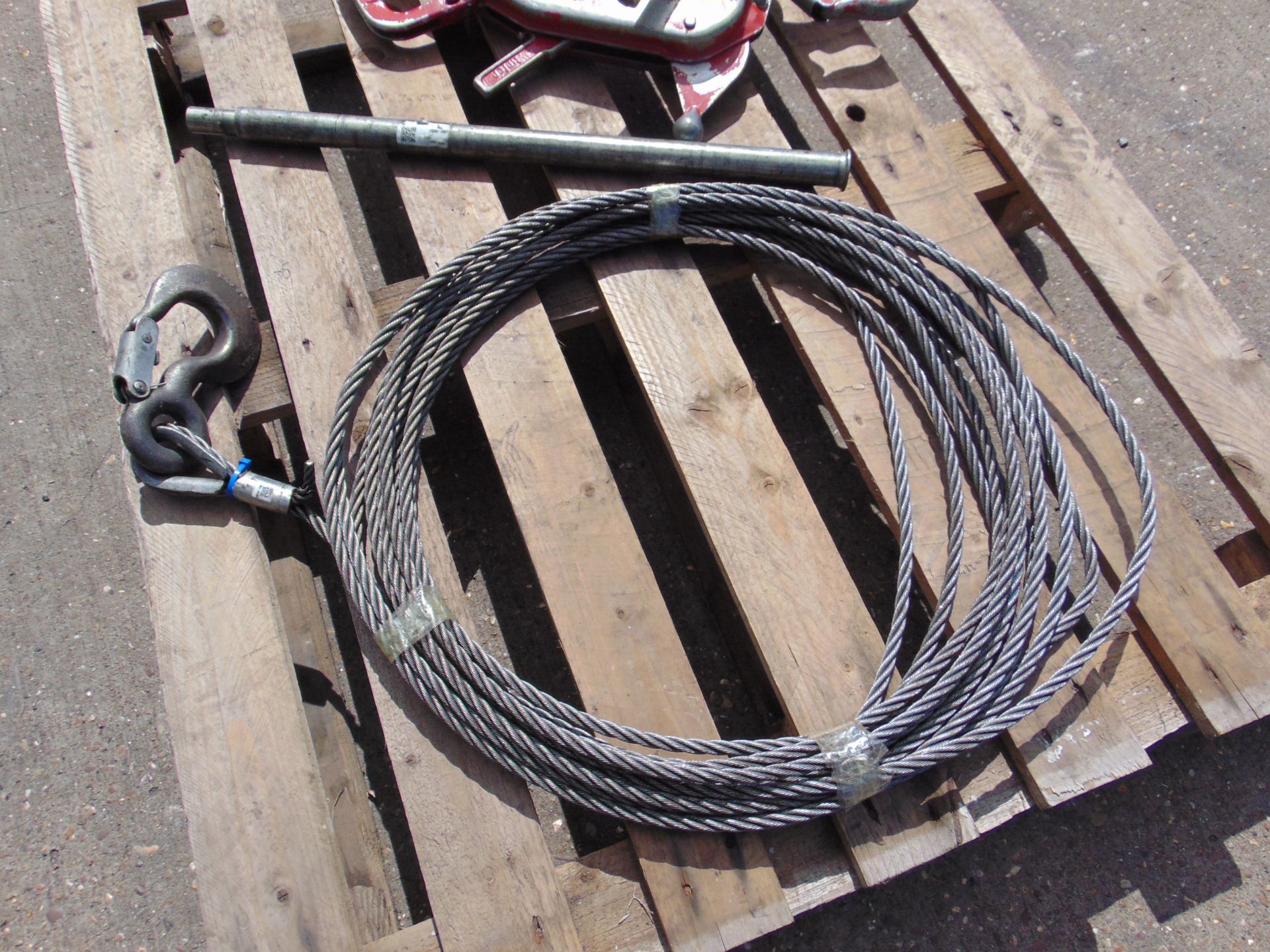 Tractel TU16 Tirfor Winch C/W Wire Rops & Handle - Image 4 of 5