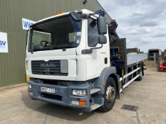 2007 MAN TGM 18.240 18ton 4x2 Dropside C/W Rear Mounted PM Serie 14 Crane