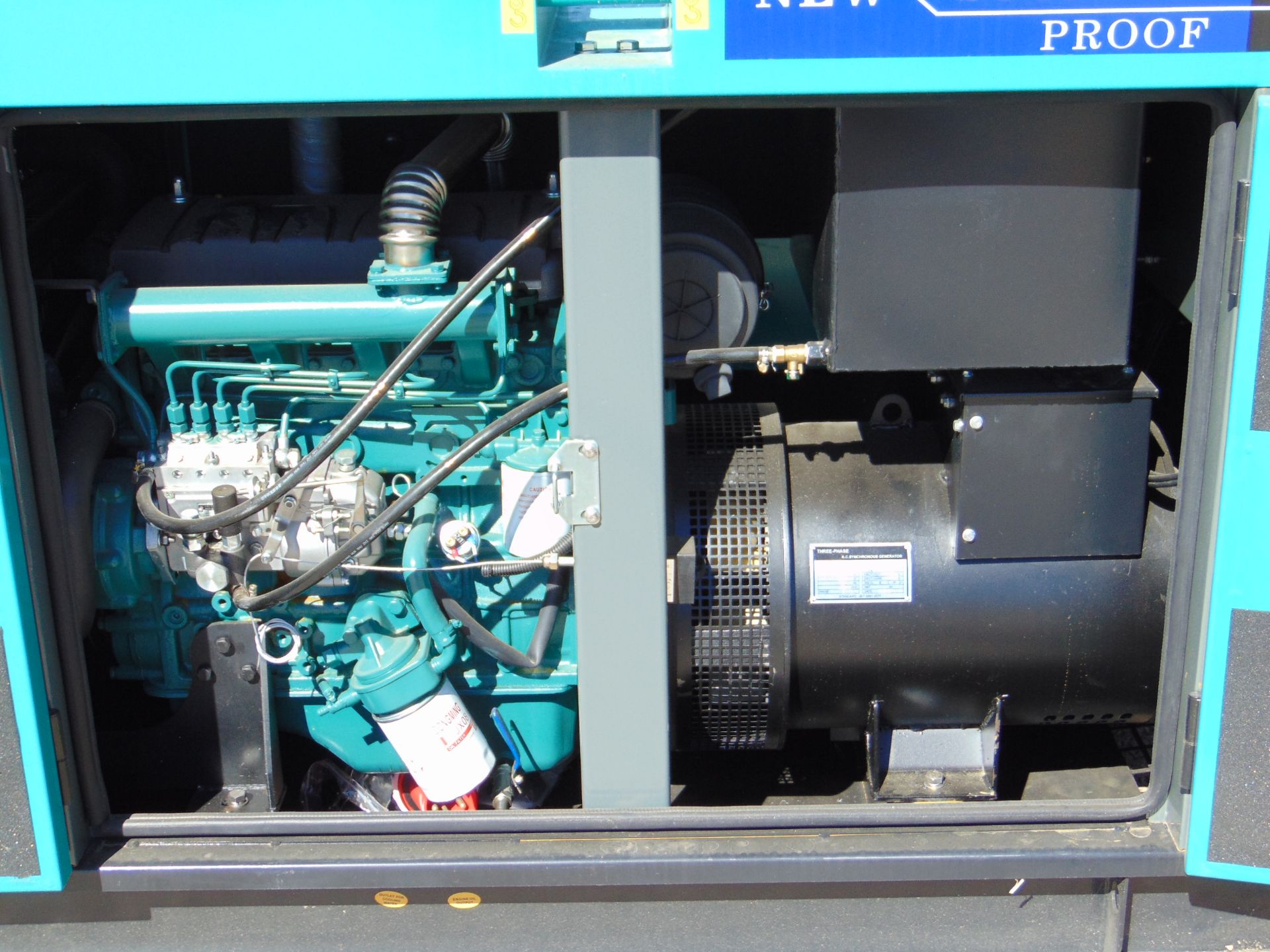2022 UNISSUED 50 KVA 3 Phase Silent Diesel Generator Set - Image 10 of 17