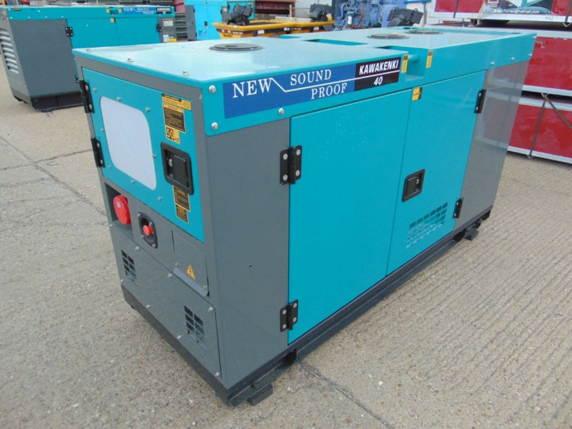 2022 UNISSUED 40 KVA 3 Phase Silent Diesel Generator Set - Image 2 of 17