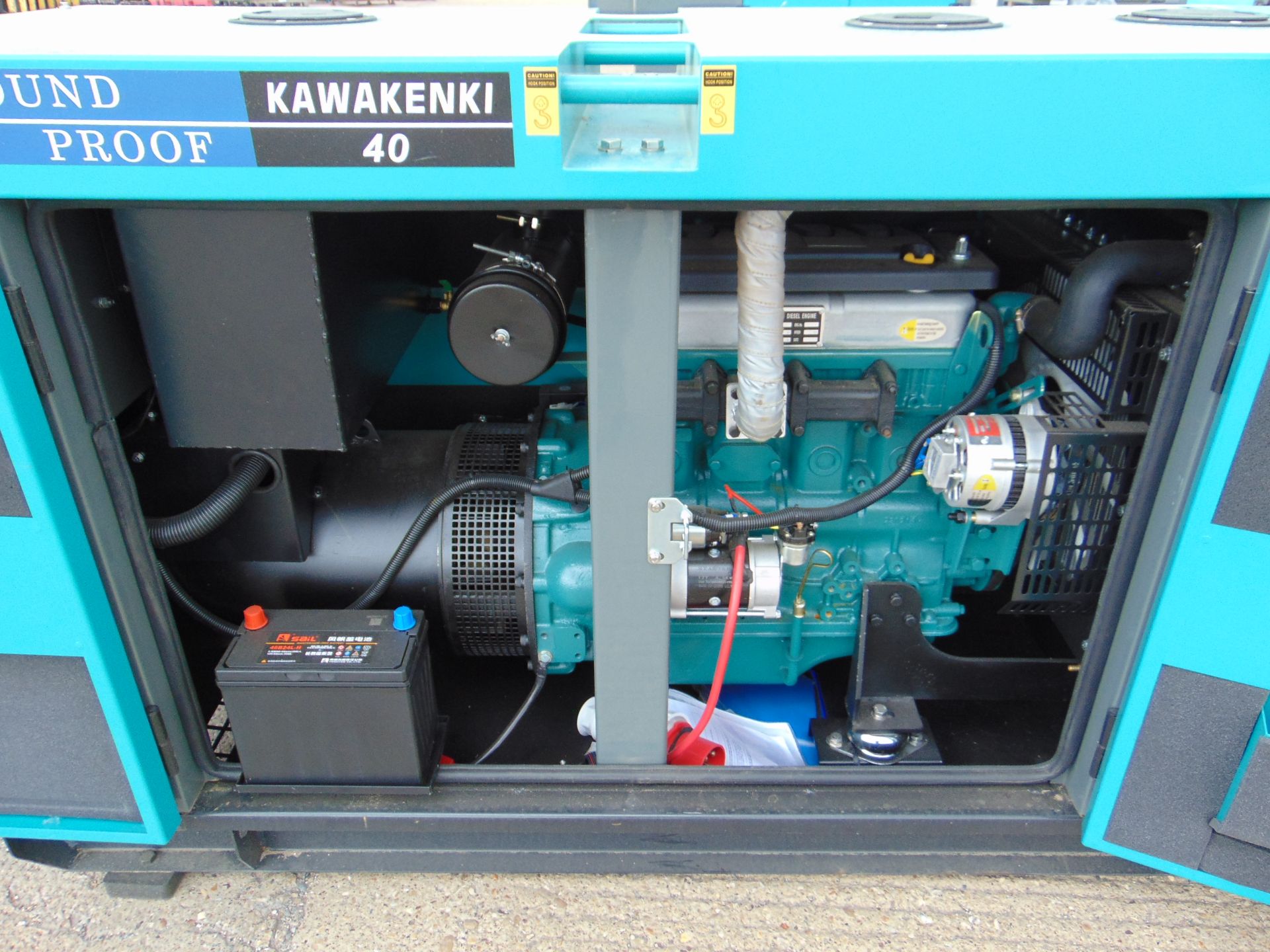 2022 UNISSUED 40 KVA 3 Phase Silent Diesel Generator Set - Bild 13 aus 17