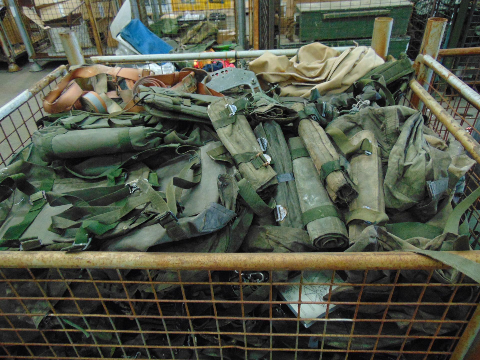 1 x Stillage of Radio bags, straps leather linesman belts etc - Image 2 of 4