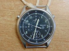 SEIKO GEN 2 PILOTS CHRONO RAF TORNADO FORCE ISSUE NATO MARKS DATE 1994 WINDER MISSING