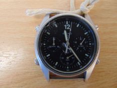 Seiko Gen 1 Pilots Chrono RAF Harrier Force issue Nato marks Date 1989, Chip in glass