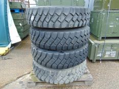 Qty 4 x Goodyear 12.00R20 G388 Unisteel tyres