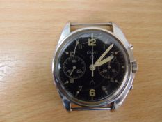 VERY RARE CWC 6BB PILOTS CHRONO RAF HARRIER FORCE ISSUE MECHANICAL MOVEMENT SN 506 DATE 1980