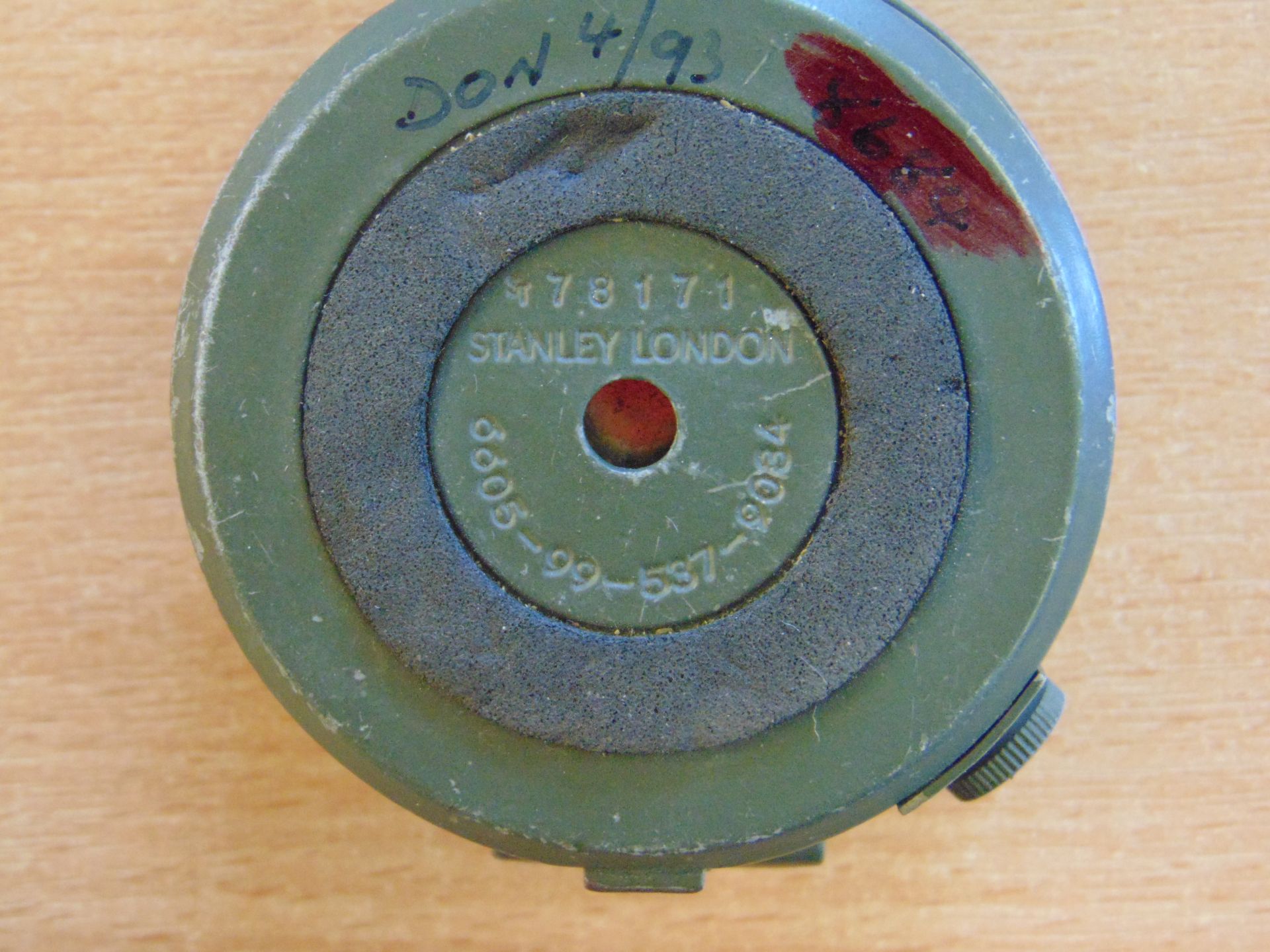STANLEY LONDON BRASS PRISMATIC COMPASS BRITISH ARMY ISSUE IN MILS - Image 5 of 5
