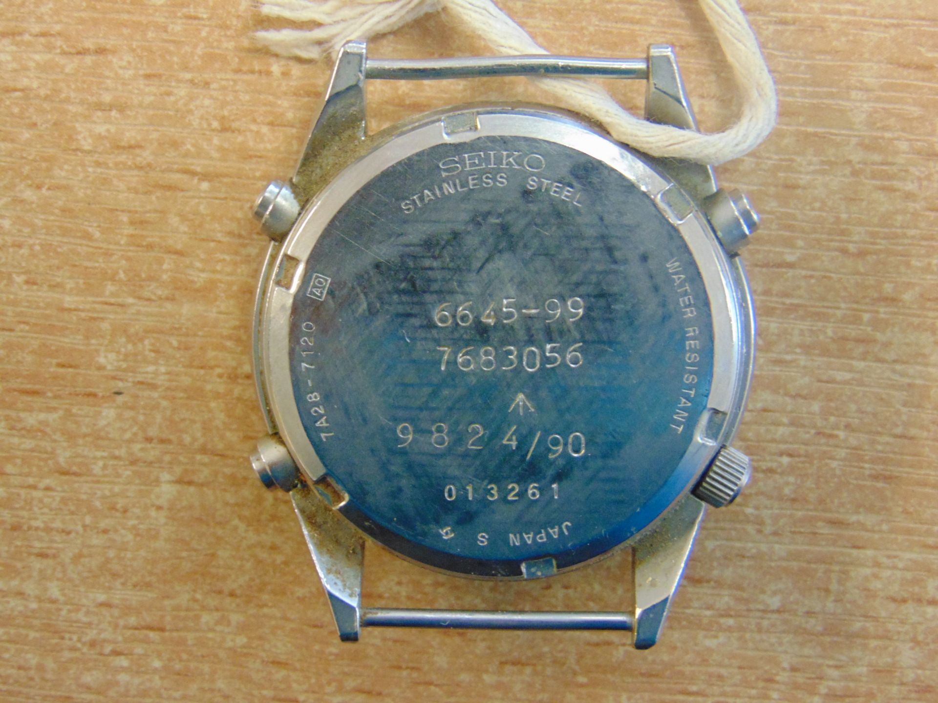 SEIKO GEN I PILOTS CHRONO RAF HARRIER FORCE ISSUE NATO MARKS DATE 1990 * GULF WAR* - Image 3 of 5