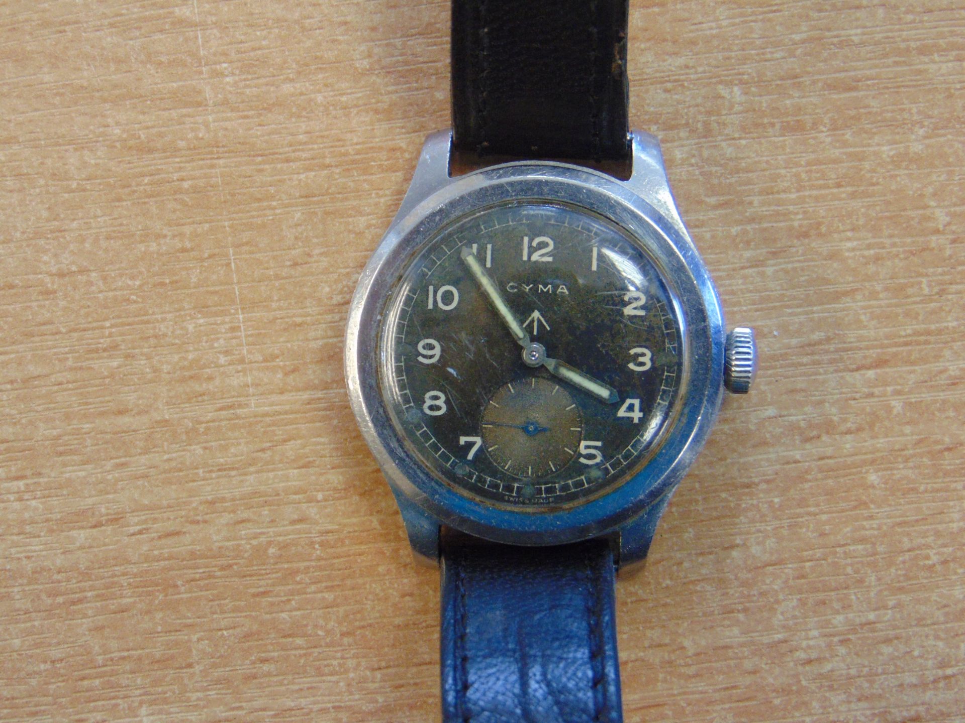 RARE CYMA P26905 WW2 BRITISH MILITARY SERVICE WATCH -ONE OF THE ICONIC DIRTY DOZEN WATCHES - Bild 2 aus 6