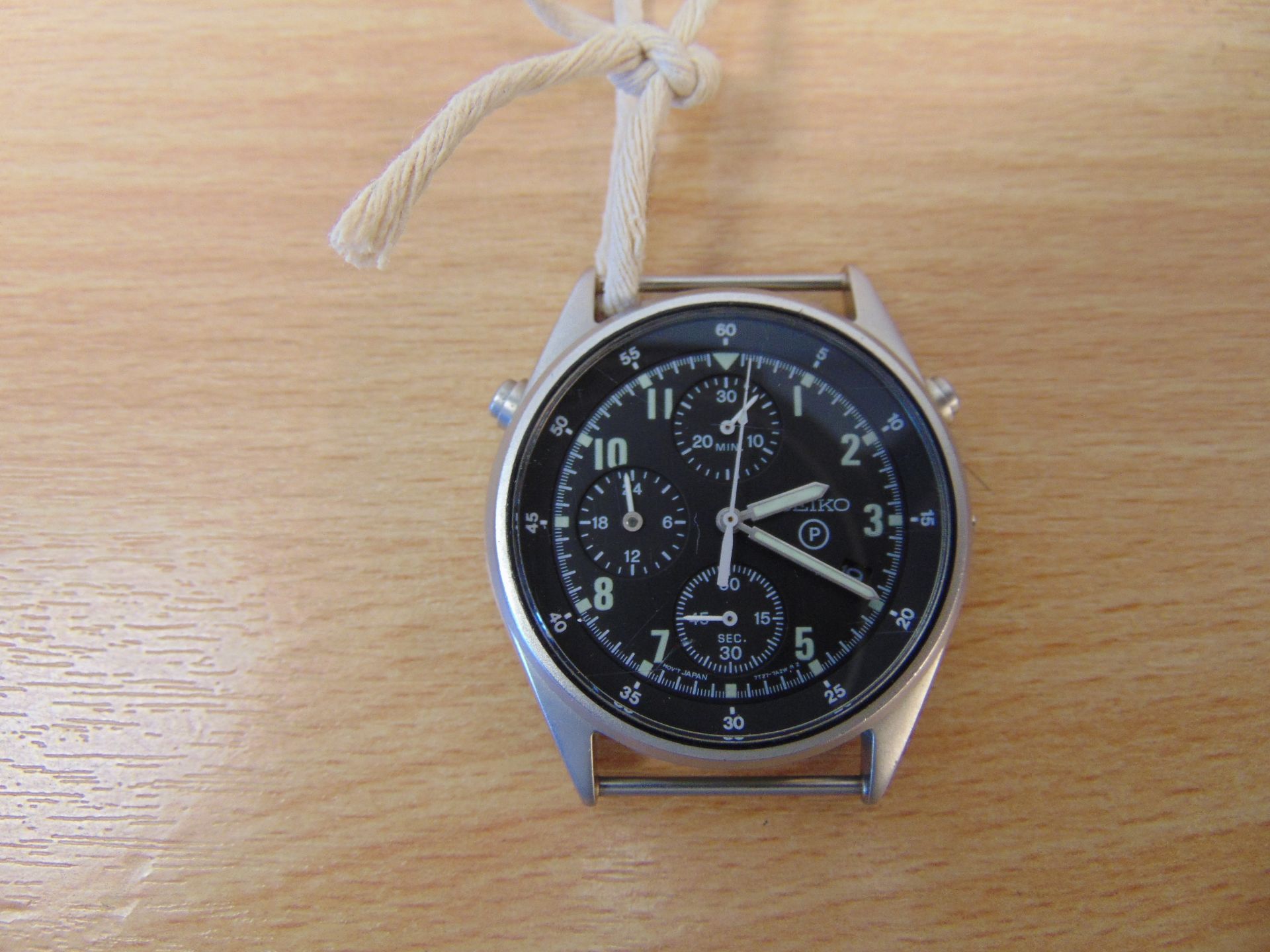 Seiko Gen 2 RAF Pilots Chrono Tornado Force issue, Nato Marks Date 1999, Winder missing - Image 2 of 5
