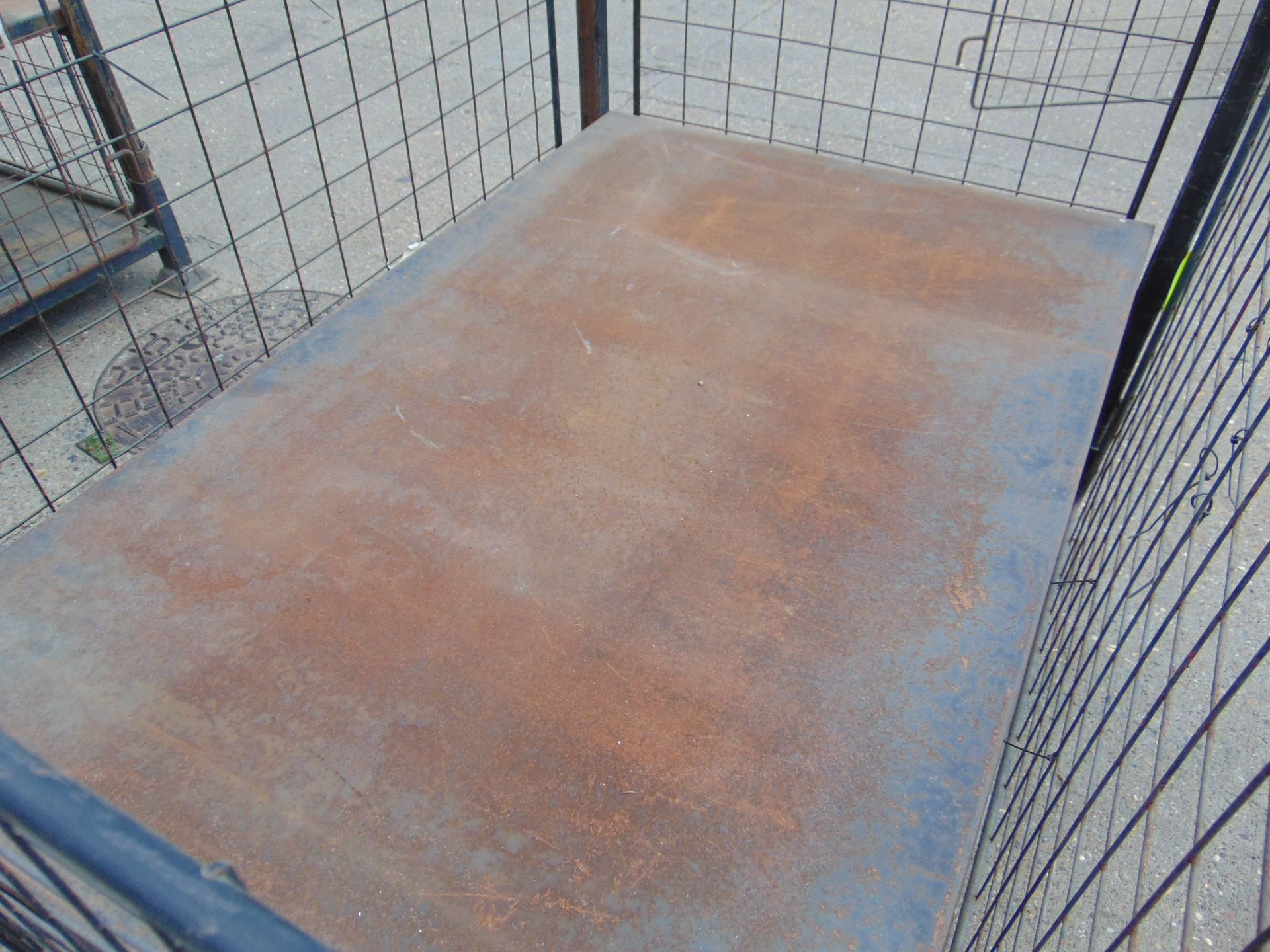 Steel Stacking Stillage with removeable sides and corner posts - Image 3 of 4