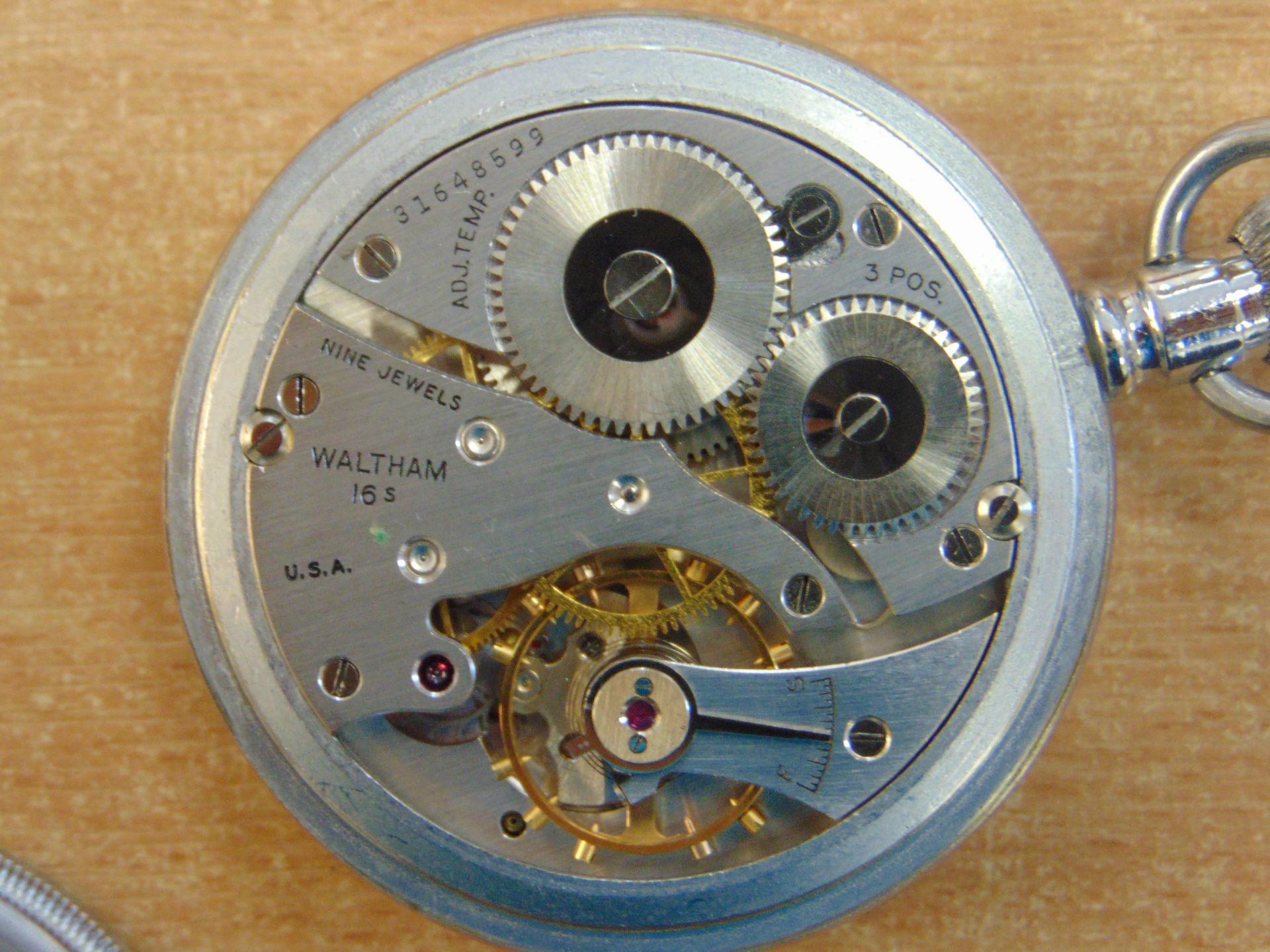 WALTHAM NON LUMINOUS 0552 ROYAL NAVY DECK WATCH ISSUED ONLY TO NUCLEAR SUBMARINE CREW SN. 9073 - Image 3 of 9