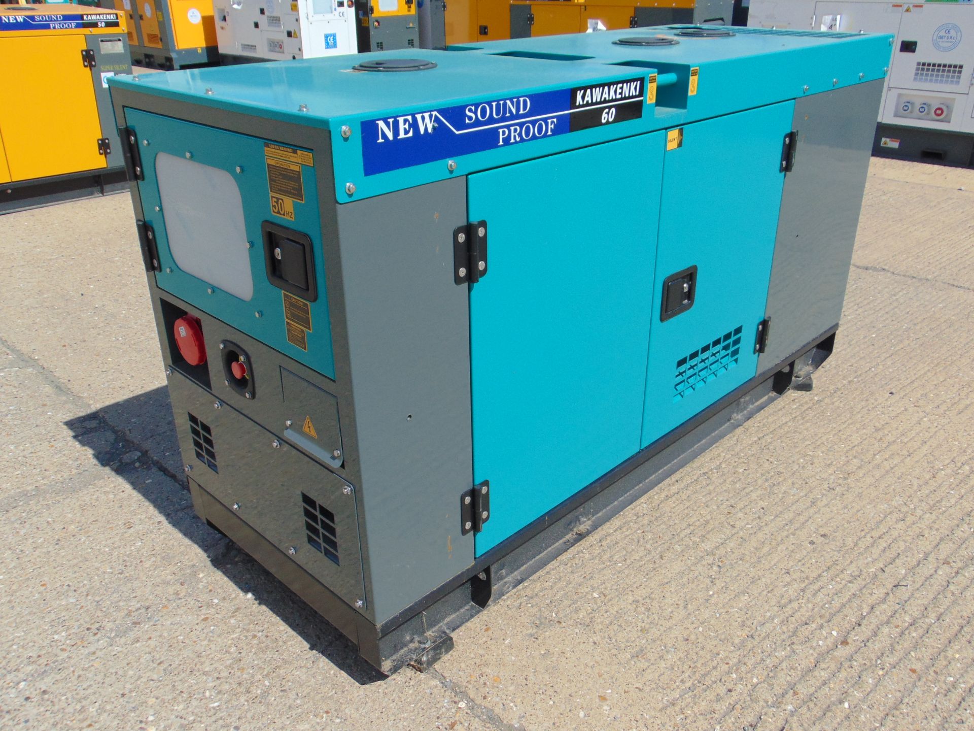 2022 UNISSUED 60 KVA 3 Phase Silent Diesel Generator Set - Image 2 of 16