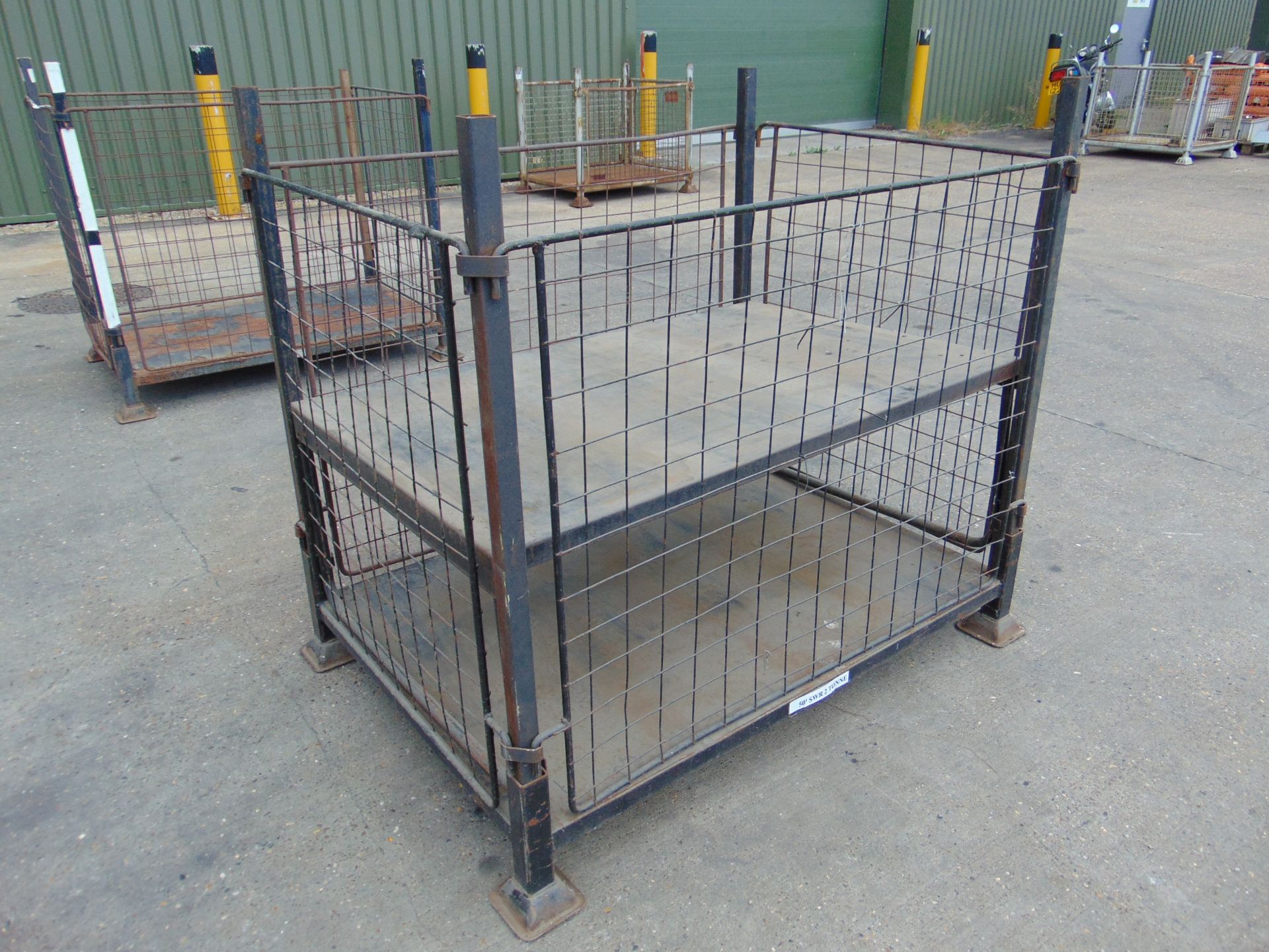 Steel Stacking Stillage with removeable sides and corner posts