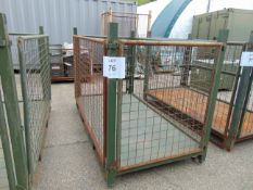 Large MoD Cage Stacking Stillage with Removeable sides Good Condition 212cms x 110cms x 130cms